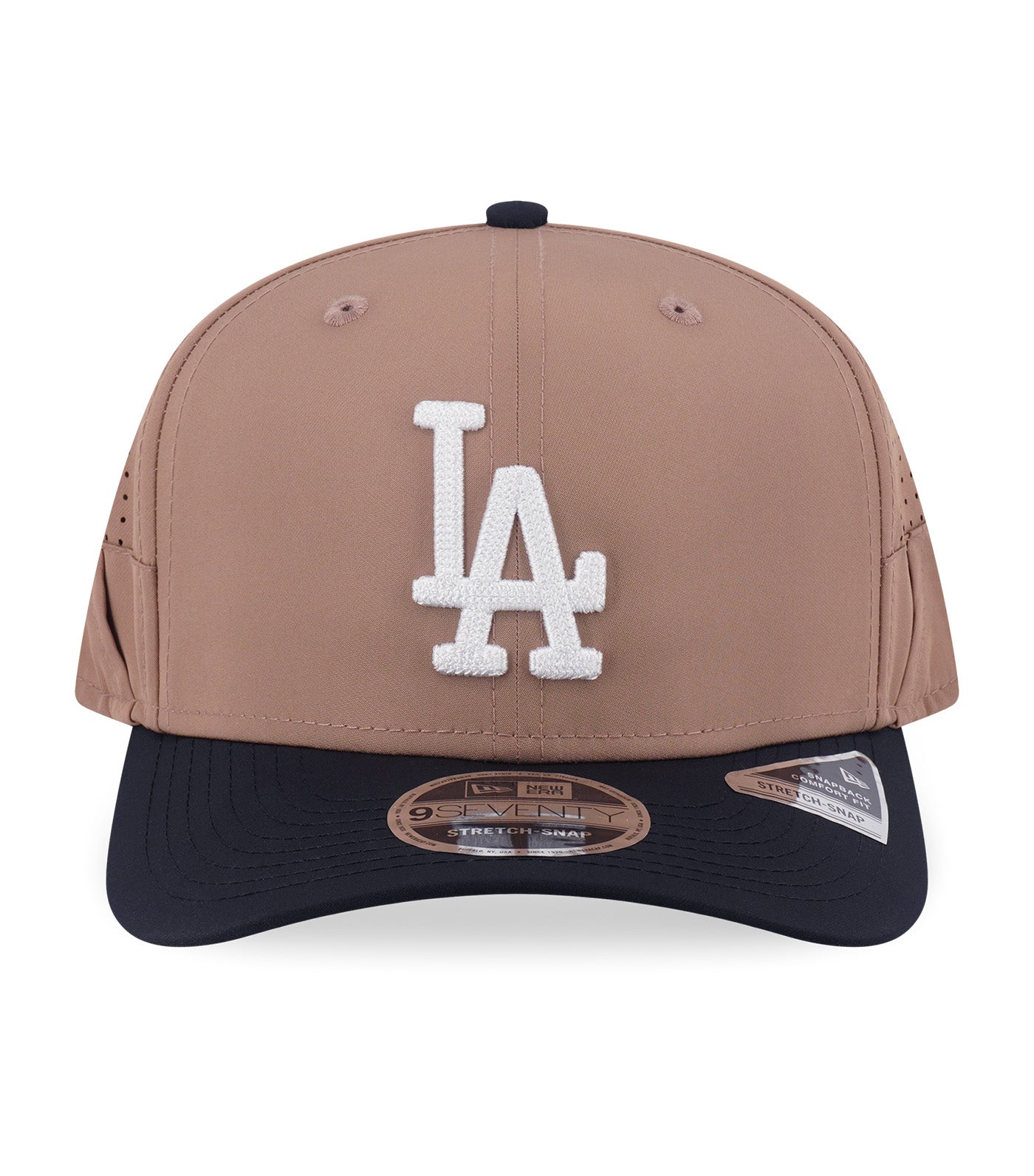 Los Angeles 9SEVENTY Stretch Snapback Cap Khaki Black
