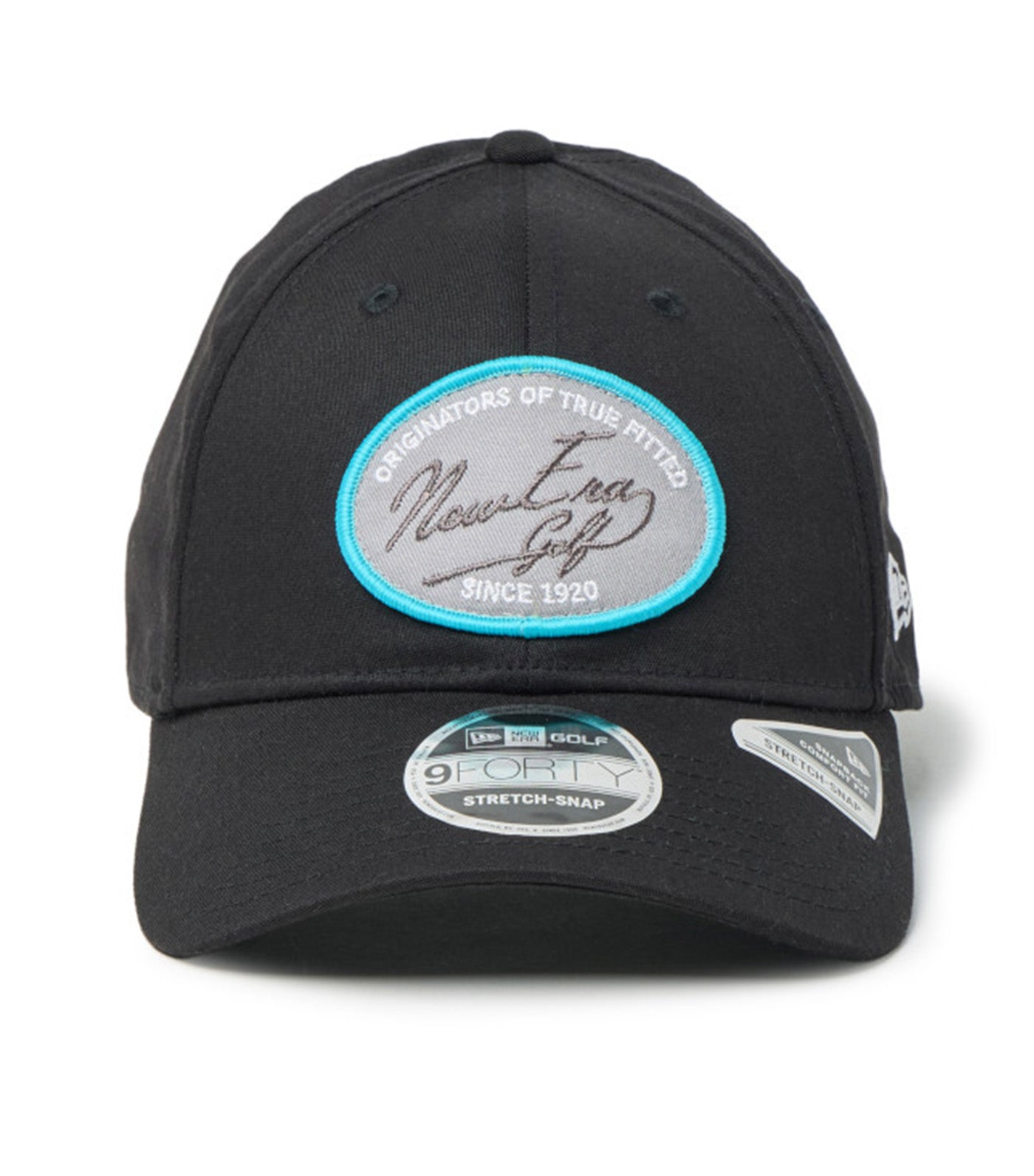 Script Oval Patch Black Golf 9FORTY Stretch Snapback Cap Black