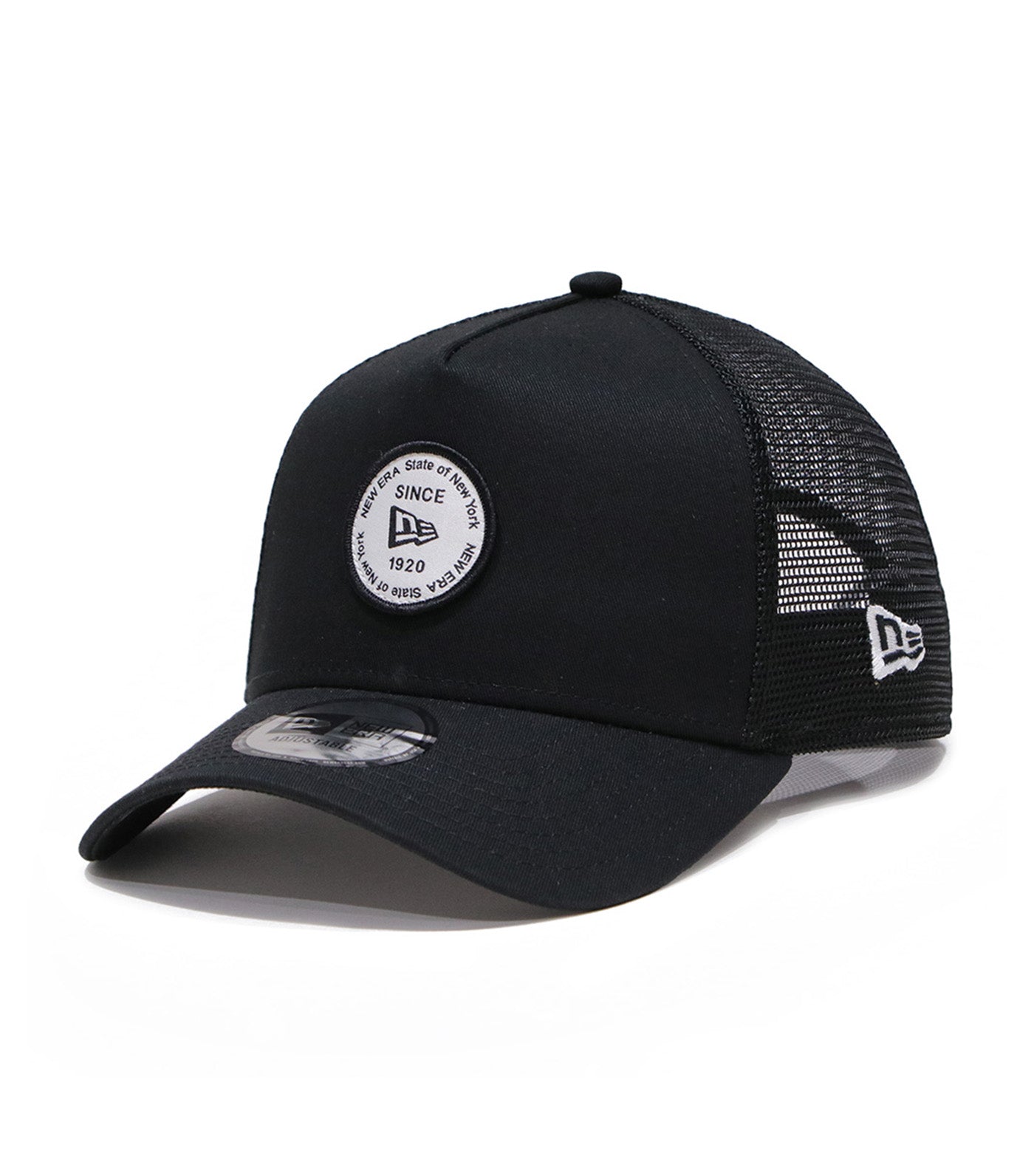 Round Patch 9FORTY A-Frame Trucker Cap Black
