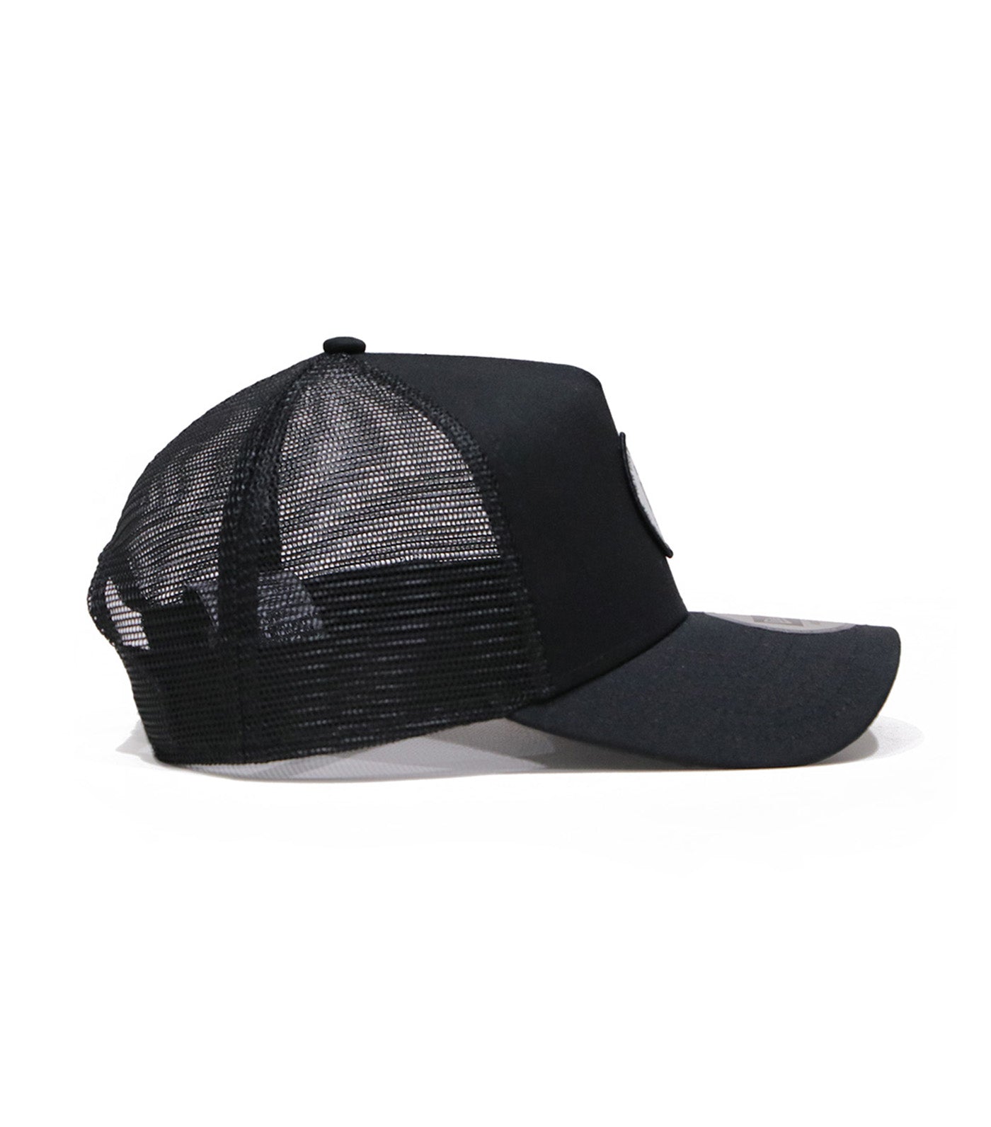 Round Patch 9FORTY A-Frame Trucker Cap Black