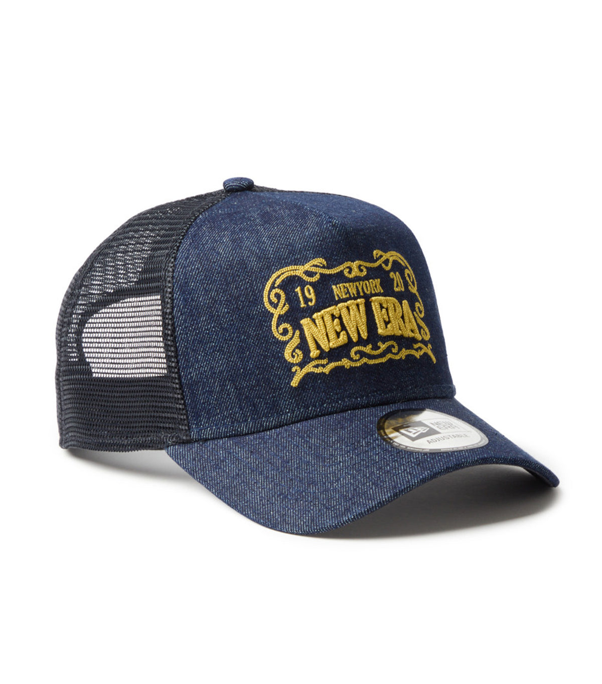 Frame Logo 9FORTY A-Frame Trucker Cap Denim