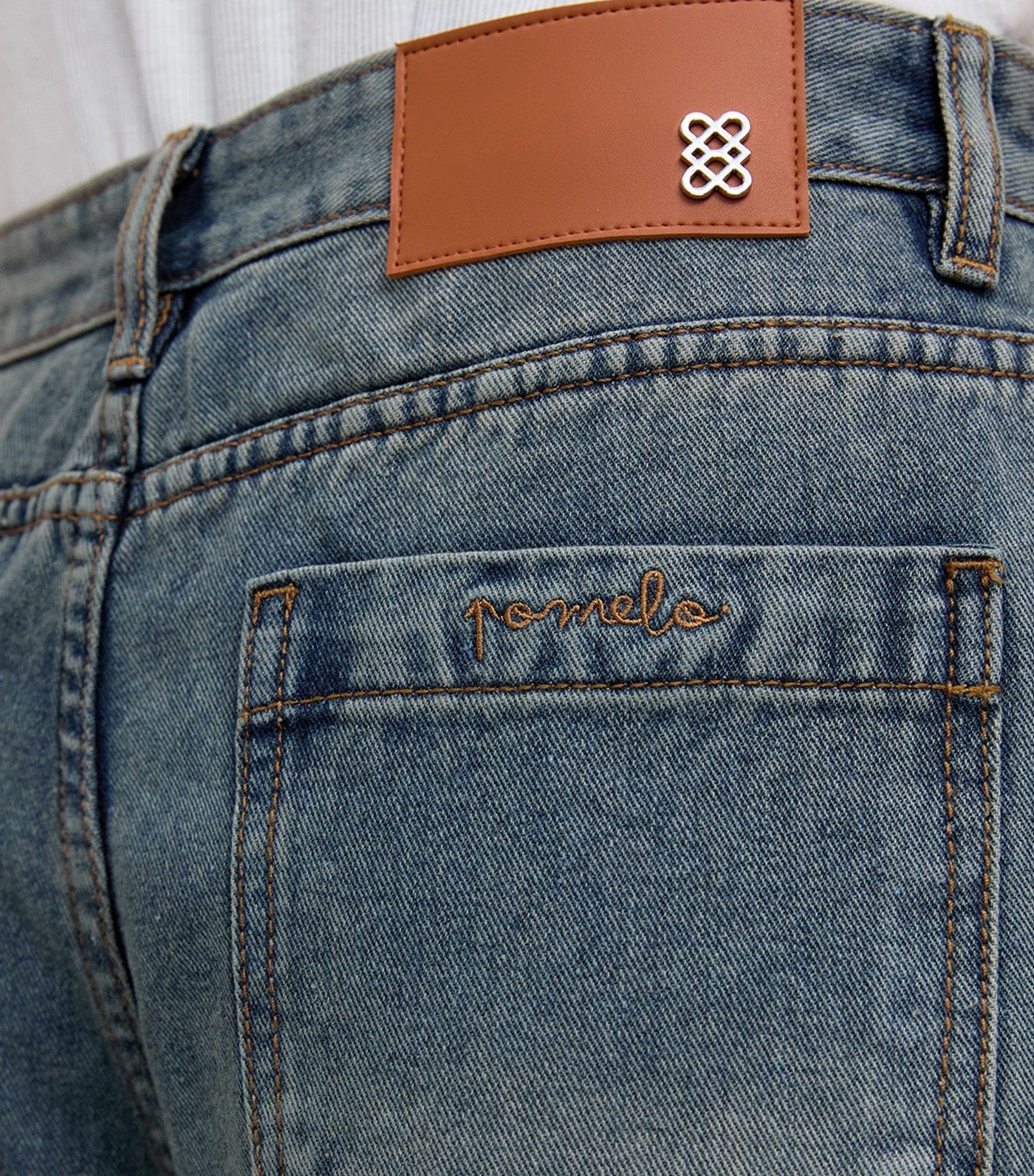 Pomelo Wide Leg Jeans Blue