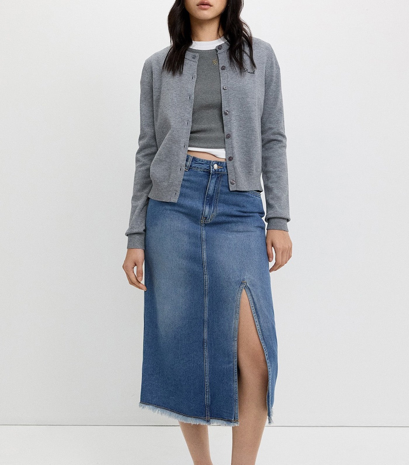 Your Emotional Support Cardigan Mid Gray