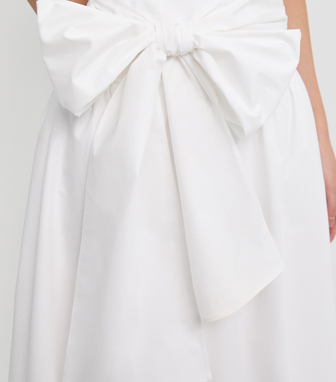 Long Bow Skirt White