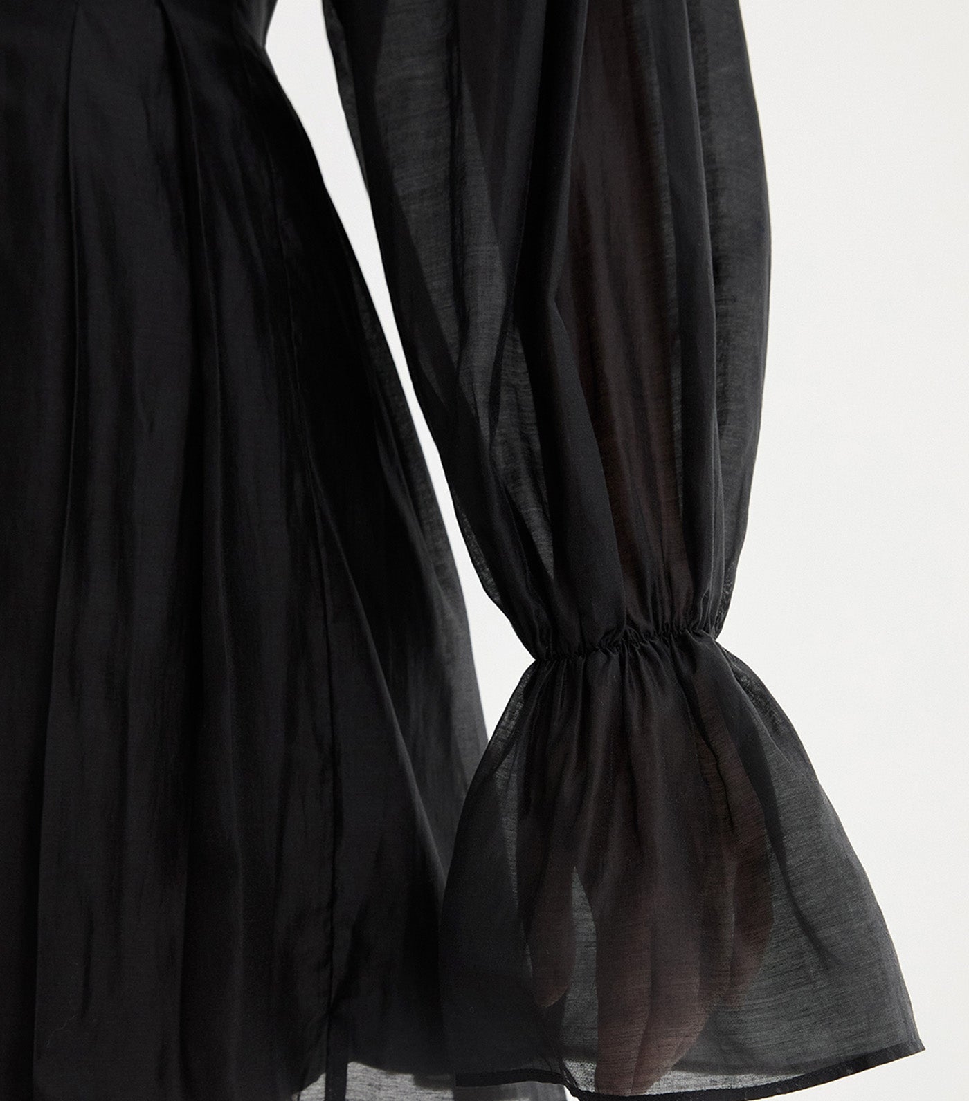 Lace Up Eyelet Dress Black