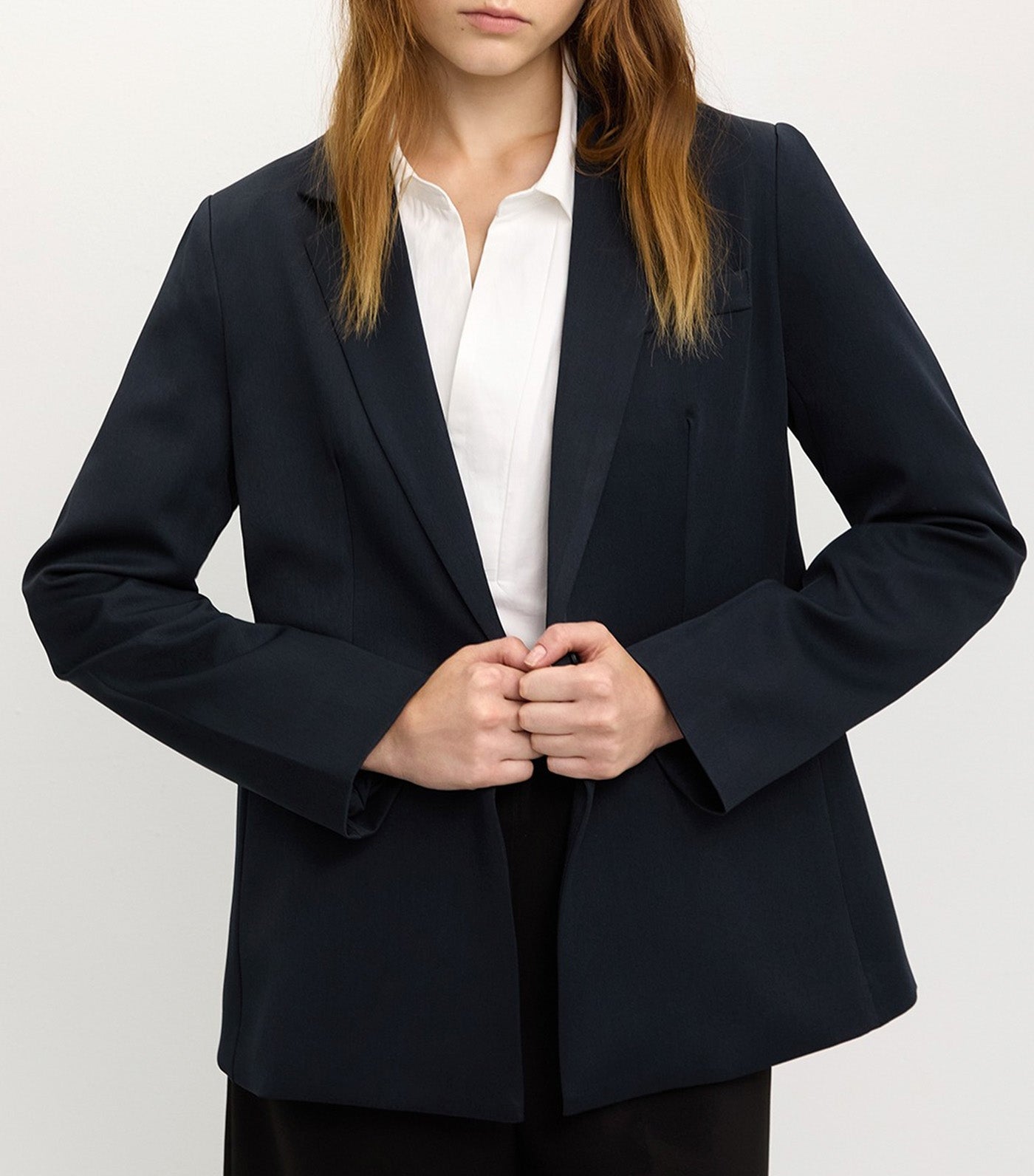 Single-Breasted Blazer Navy