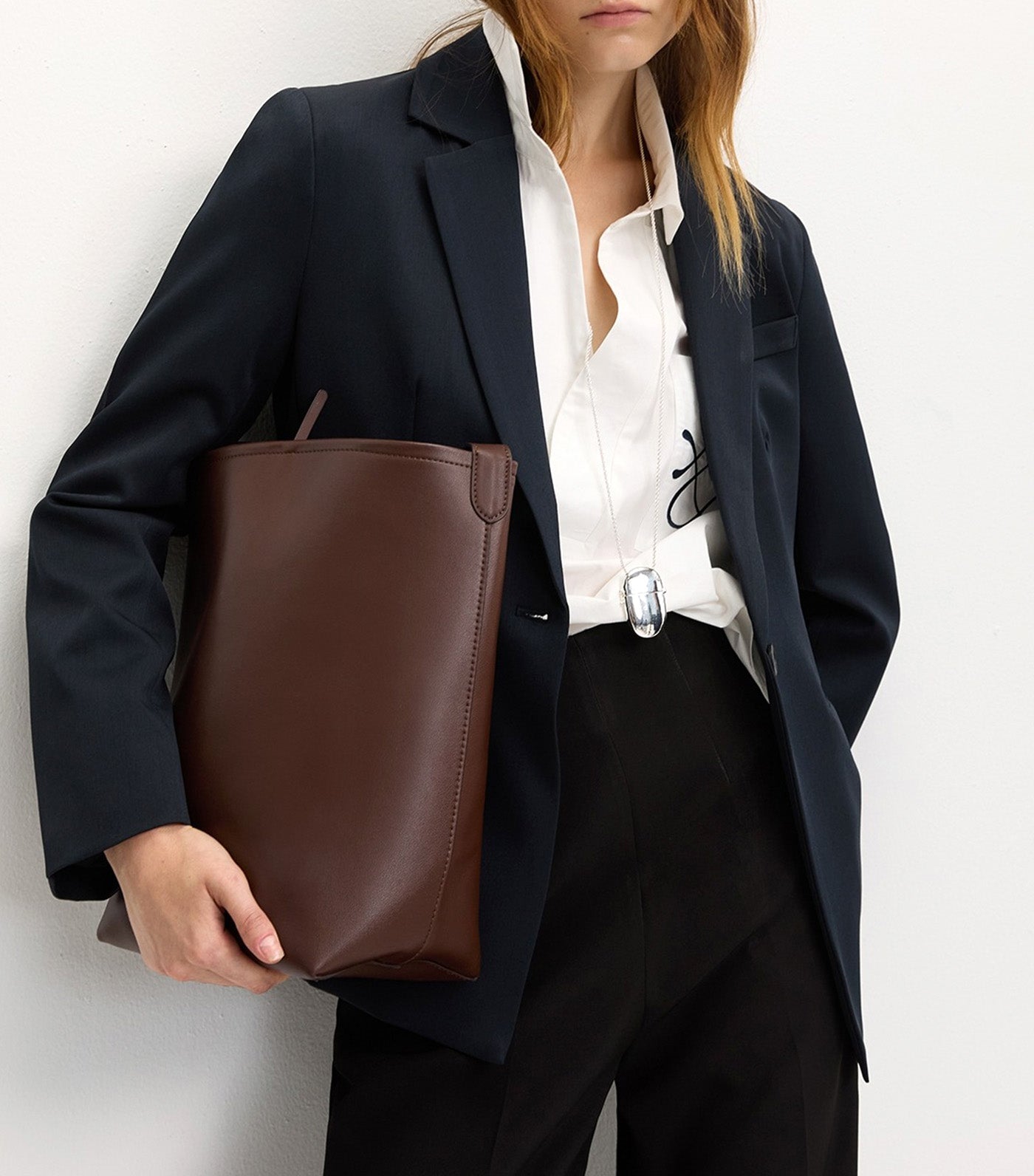 Single-Breasted Blazer Navy