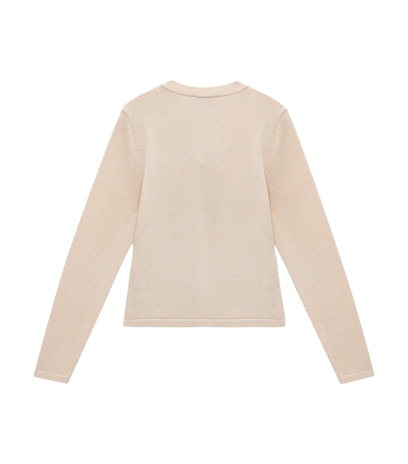 Pomelo Oversized Tie Detail Knit Top Ivory