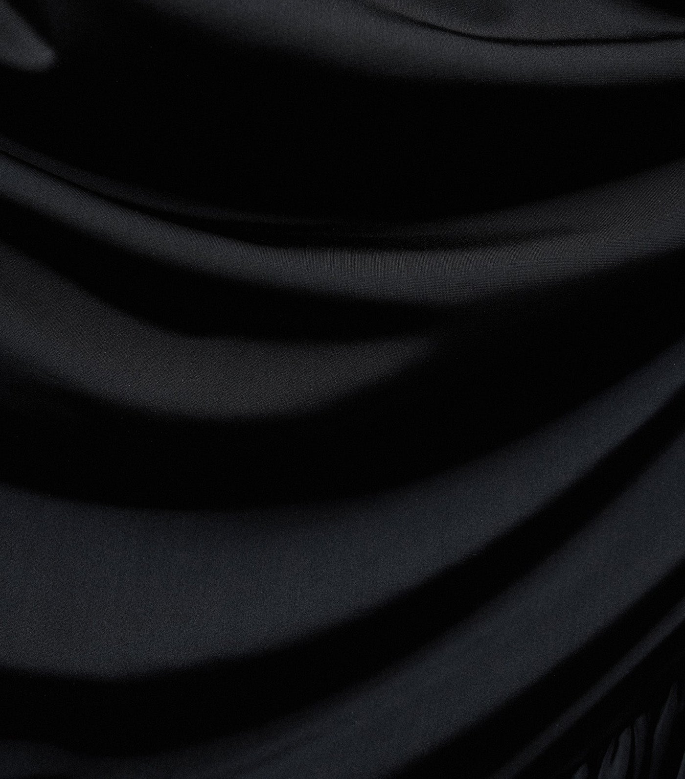 Pomelo One Shoulder Ruched Asymmetric Maxi Dress Black