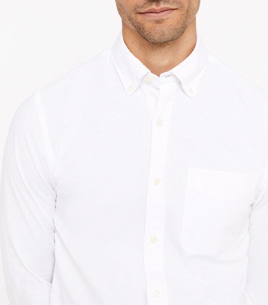 Plain Oxford Shirt White