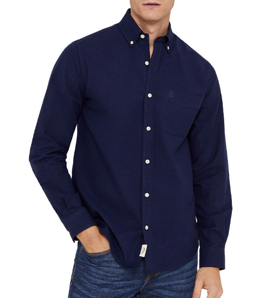 Plain Oxford Shirt Navy