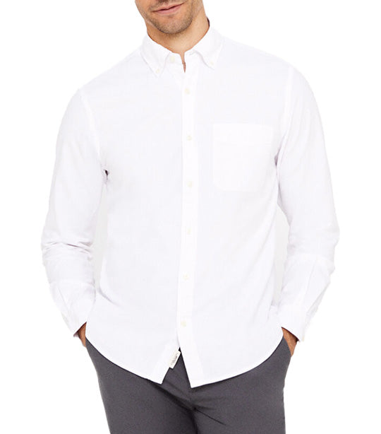 Plain Oxford Shirt White
