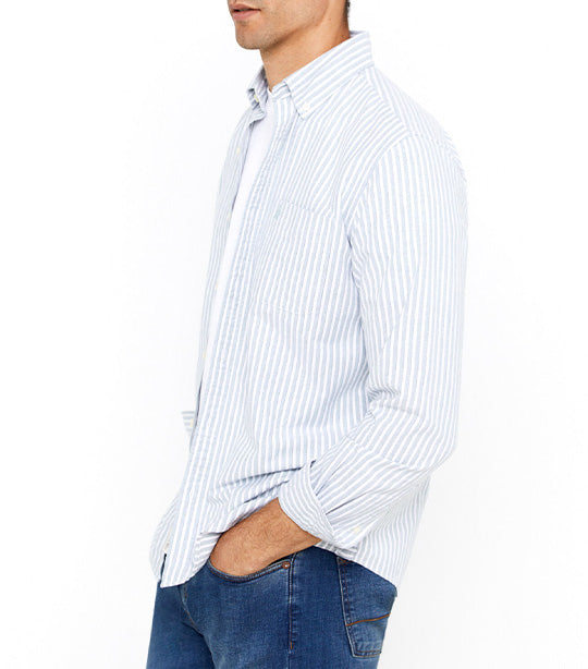 Striped Oxford Shirt Green