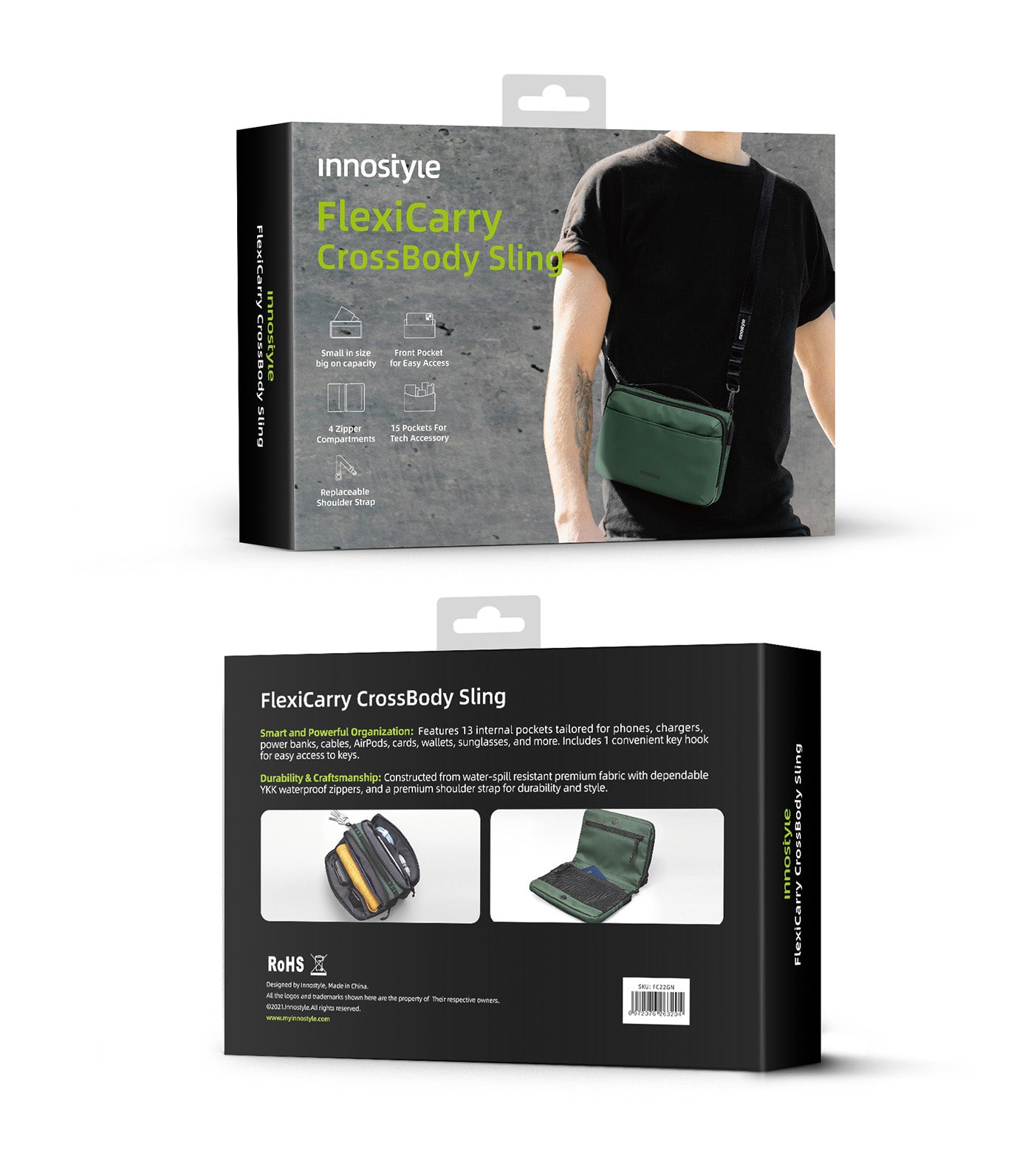 FlexiCarry Crossbody Sling Bag