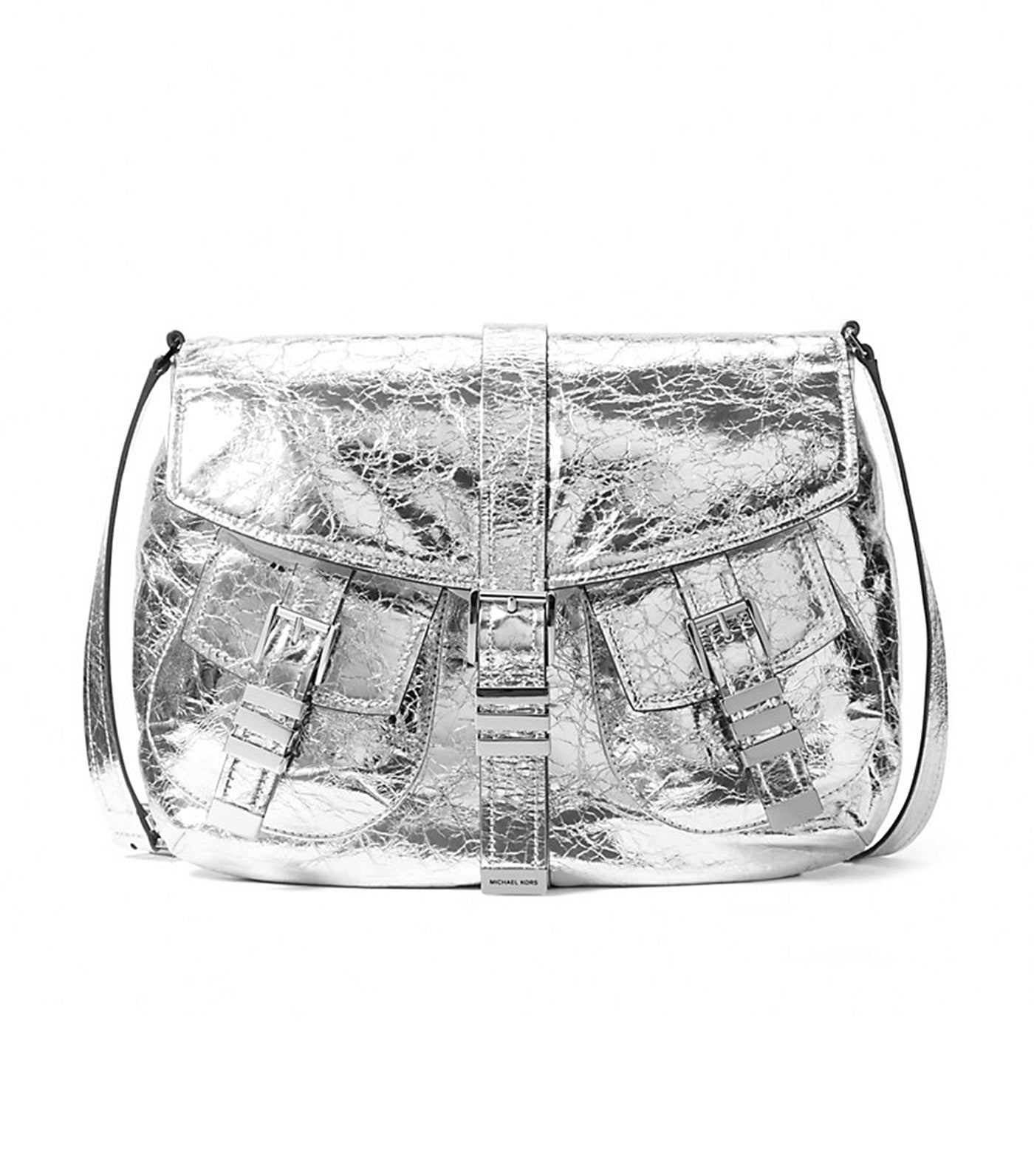 Darrington Large Crackled Leather Shoulder Bag