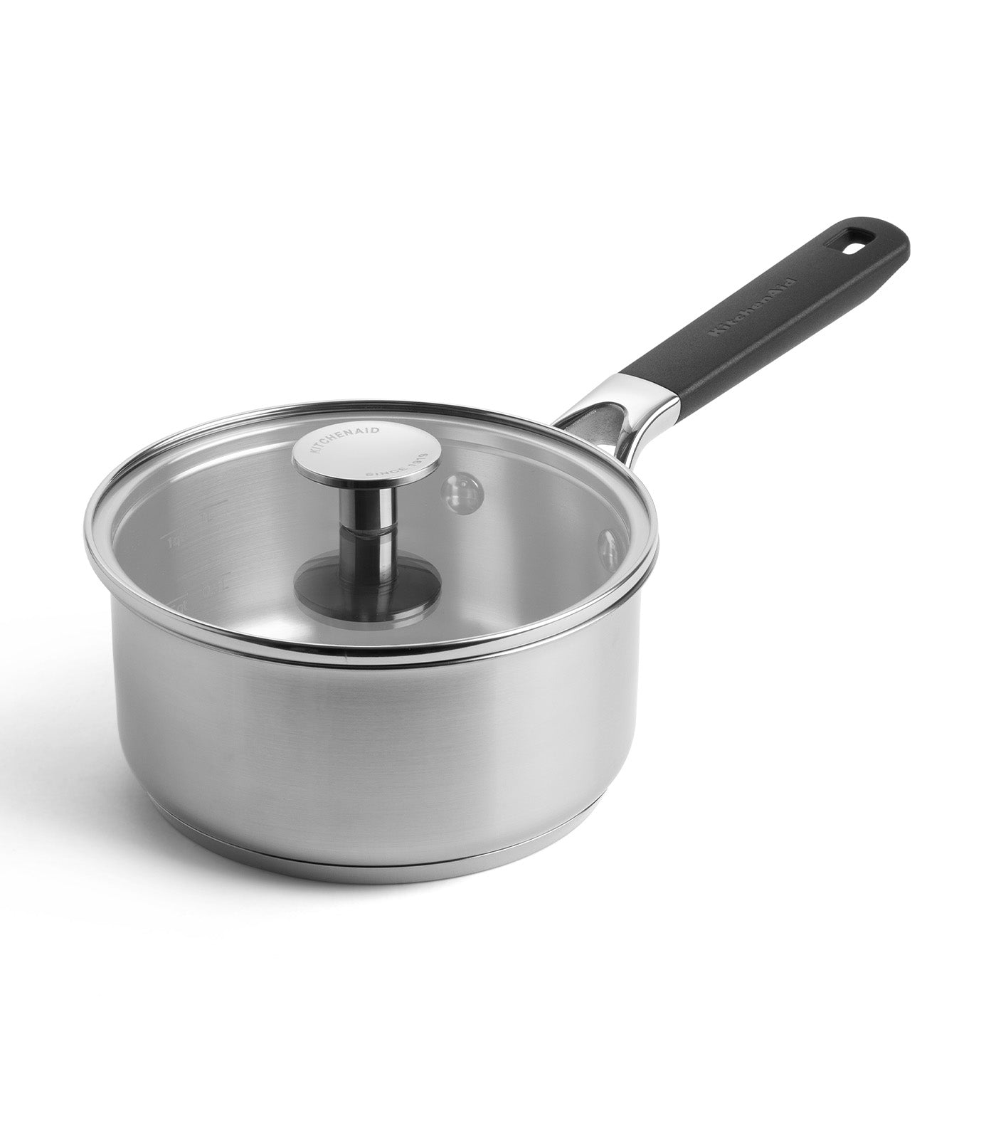 Classic Stainless Steel Covered Saucepan, Uncoated - 16cm