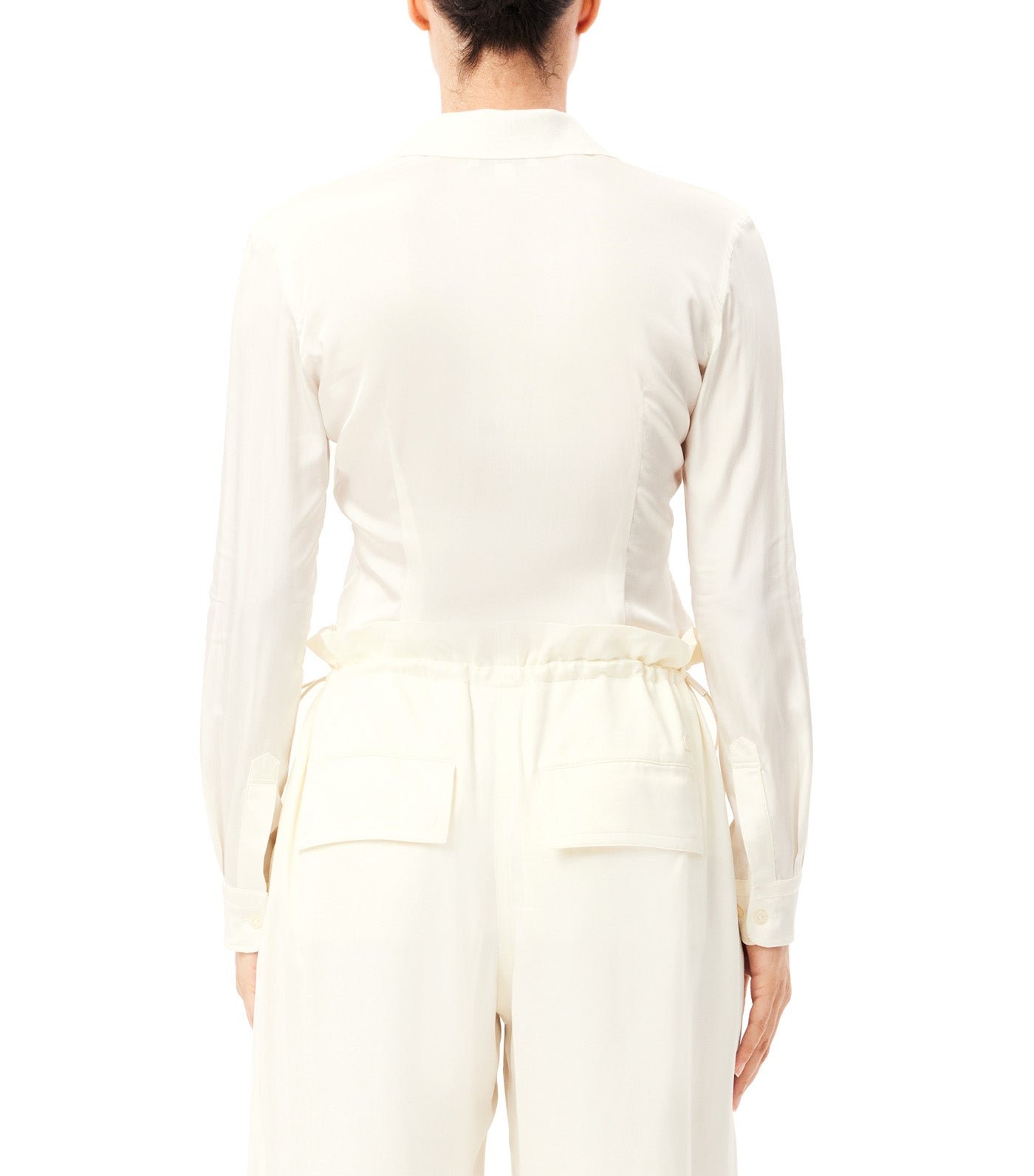 Fluid Ribbed Collar Shirt