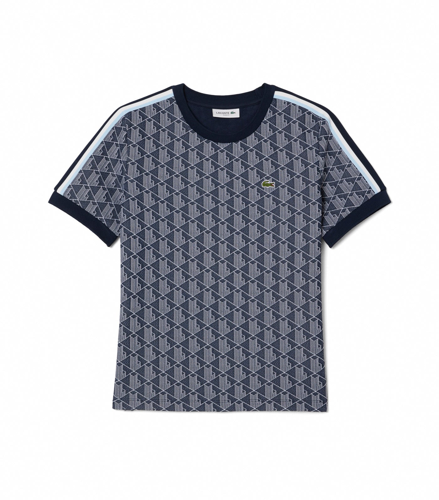 Slim Fit Monogram Jacquard T-Shirt