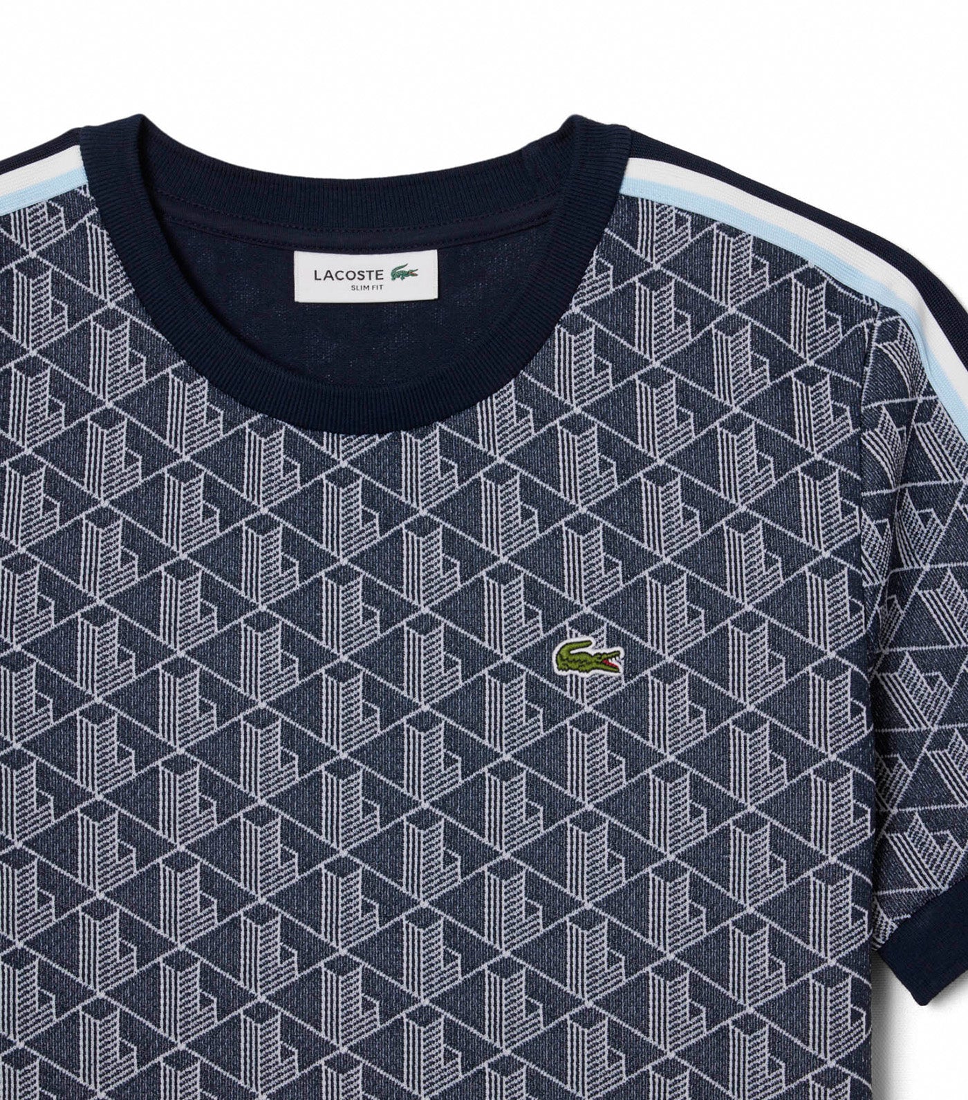 Slim Fit Monogram Jacquard T-Shirt