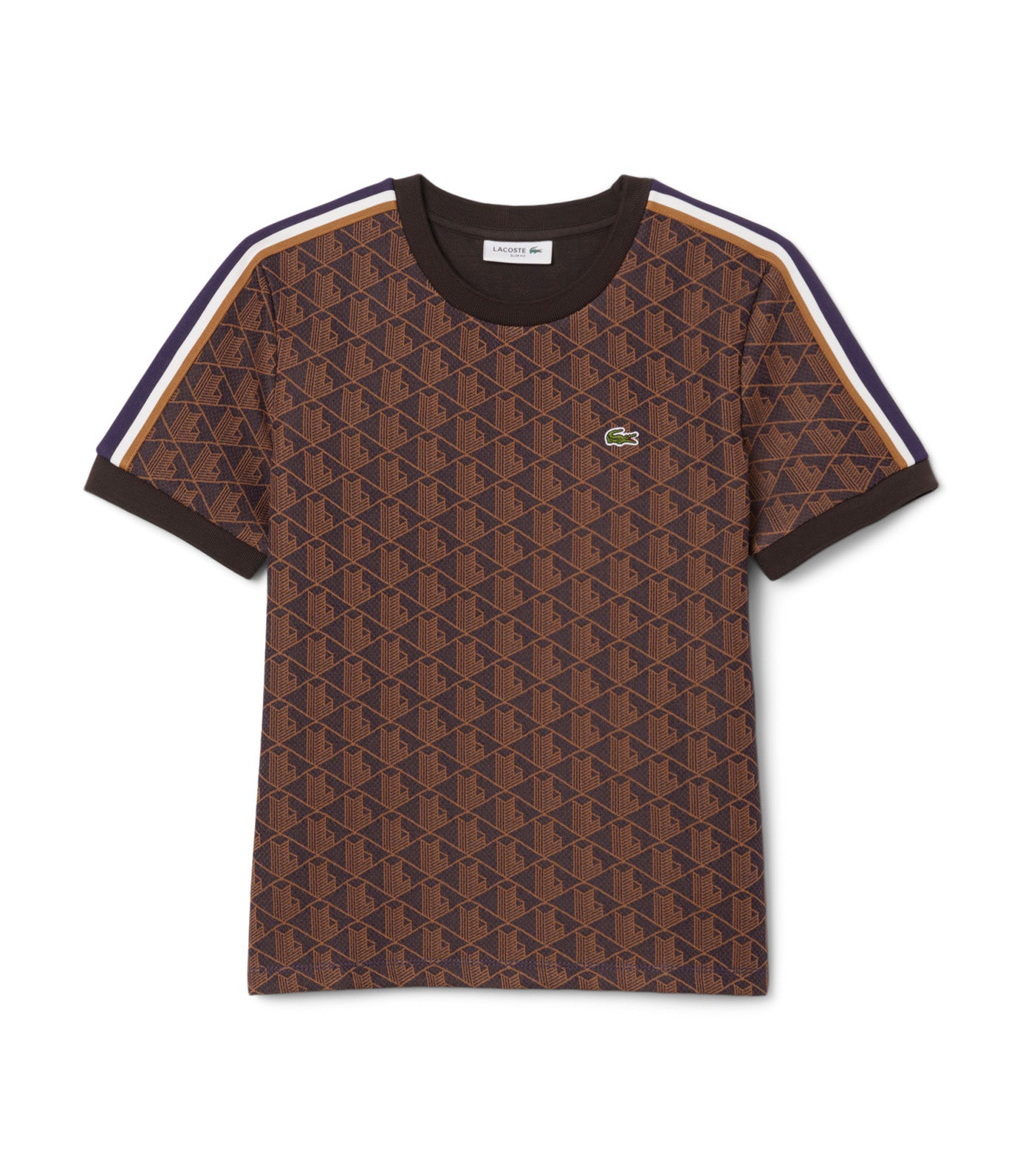 Slim Fit Monogram Jacquard T-Shirt