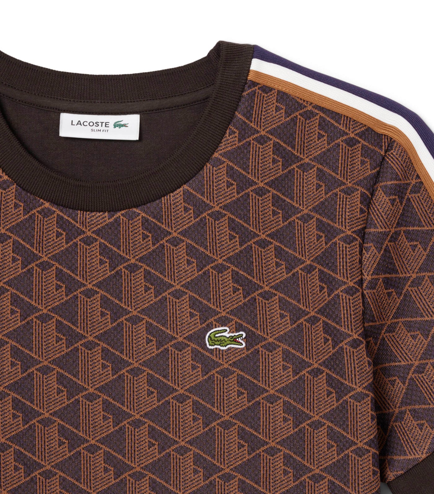 Slim Fit Monogram Jacquard T-Shirt