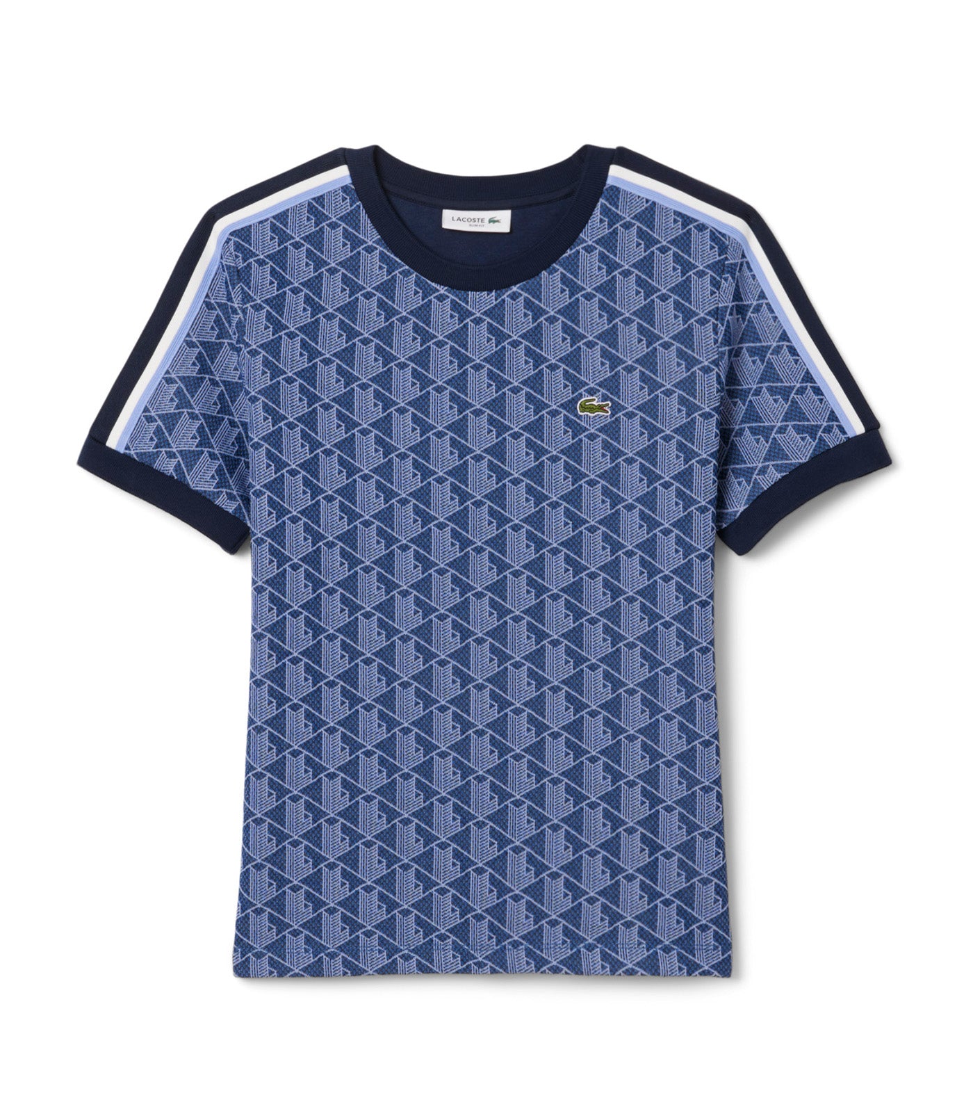 Slim Fit Monogram Jacquard T-Shirt