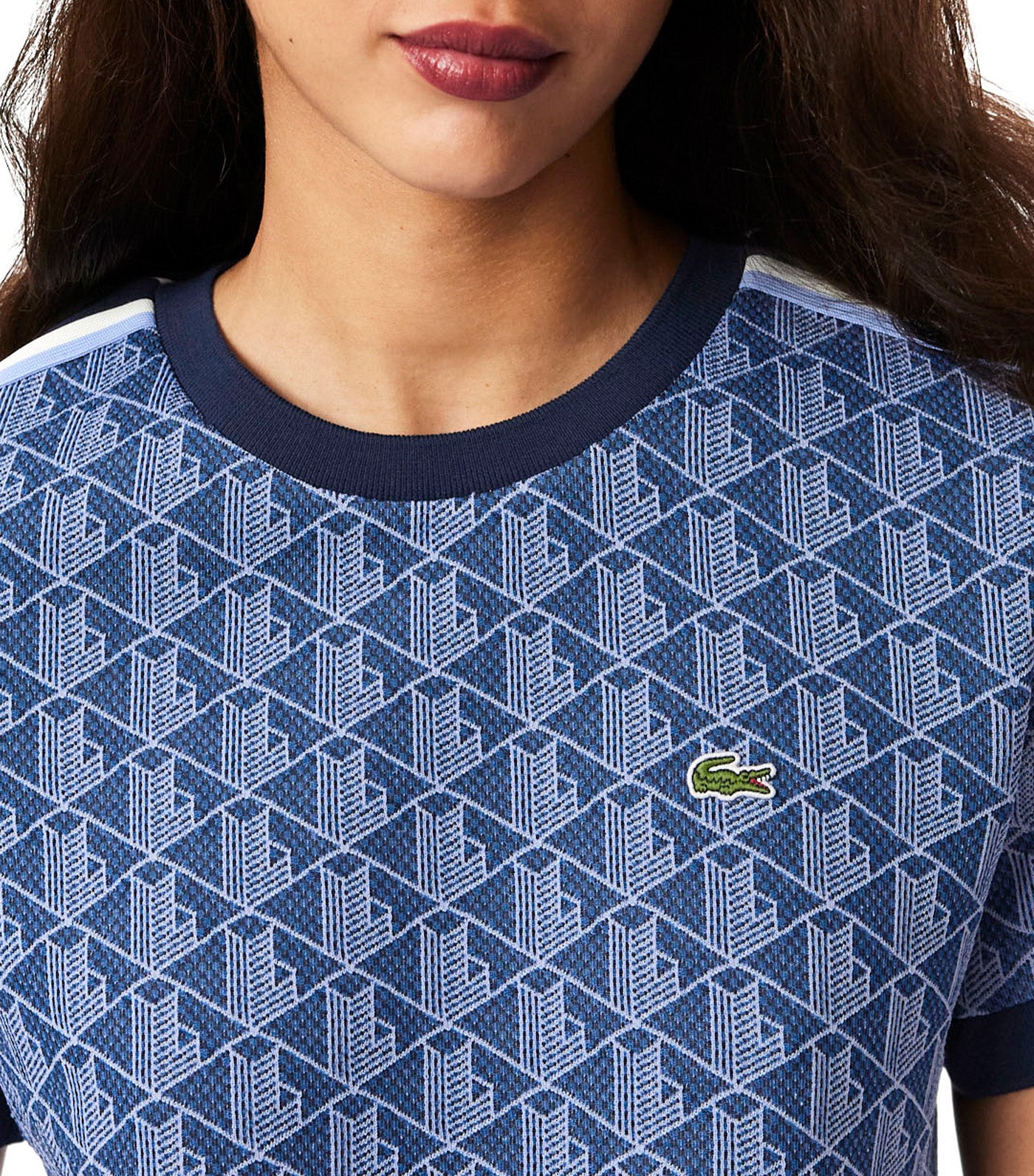 Slim Fit Monogram Jacquard T-Shirt