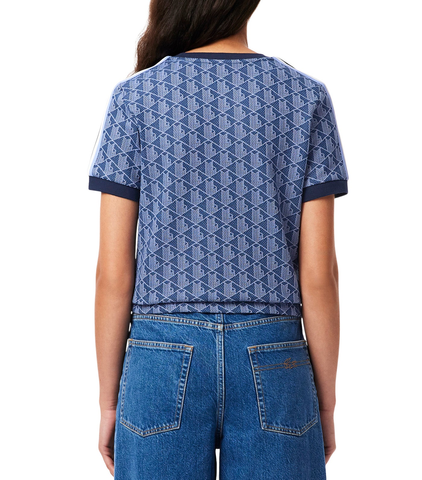 Slim Fit Monogram Jacquard T-Shirt