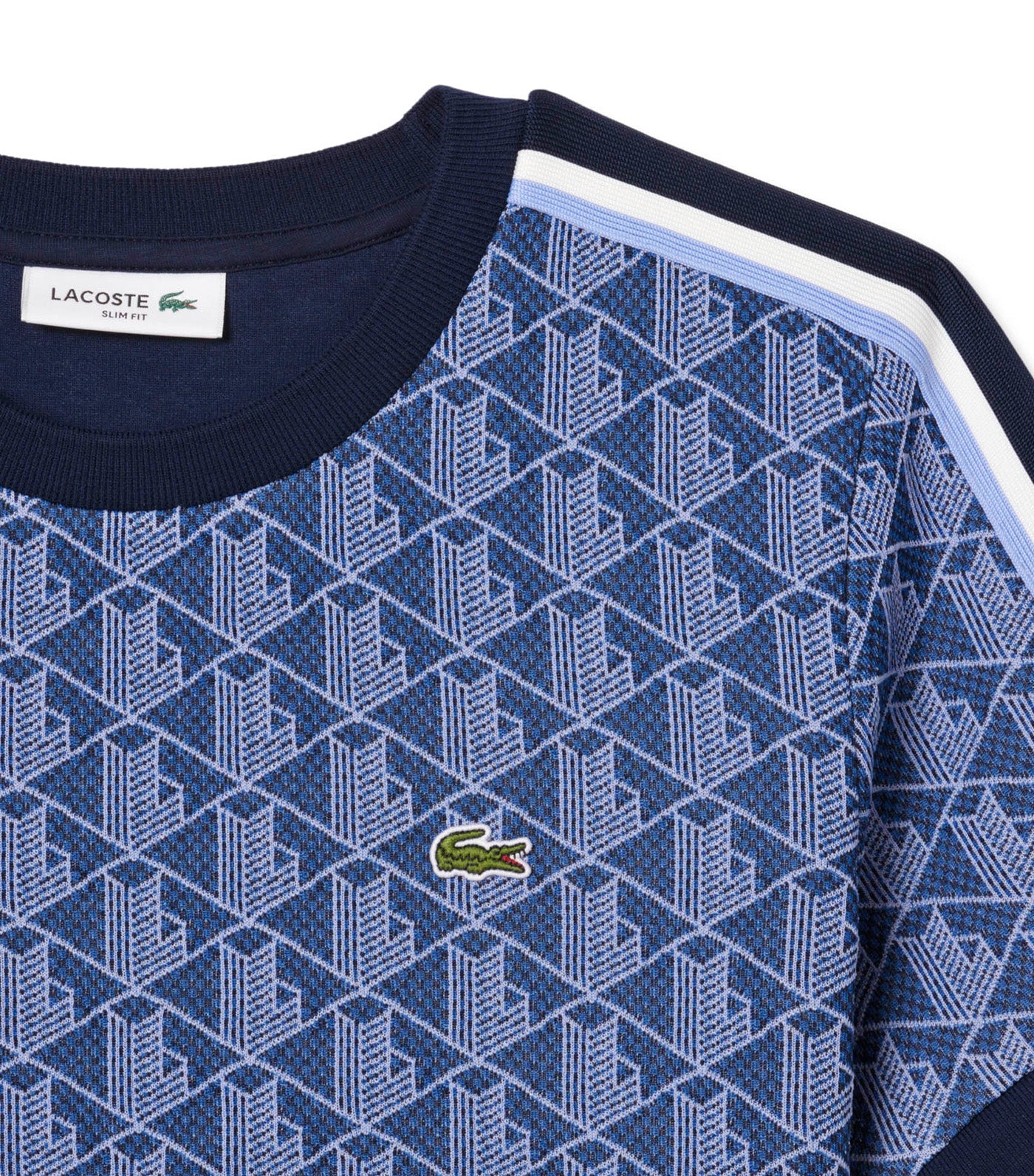 Slim Fit Monogram Jacquard T-Shirt