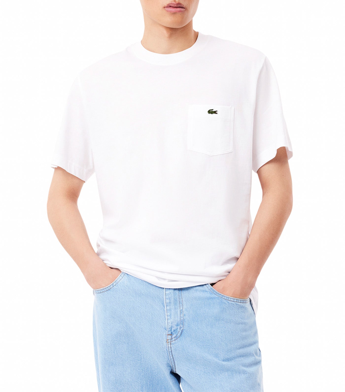 Cotton T-shirt with Breast Pocket