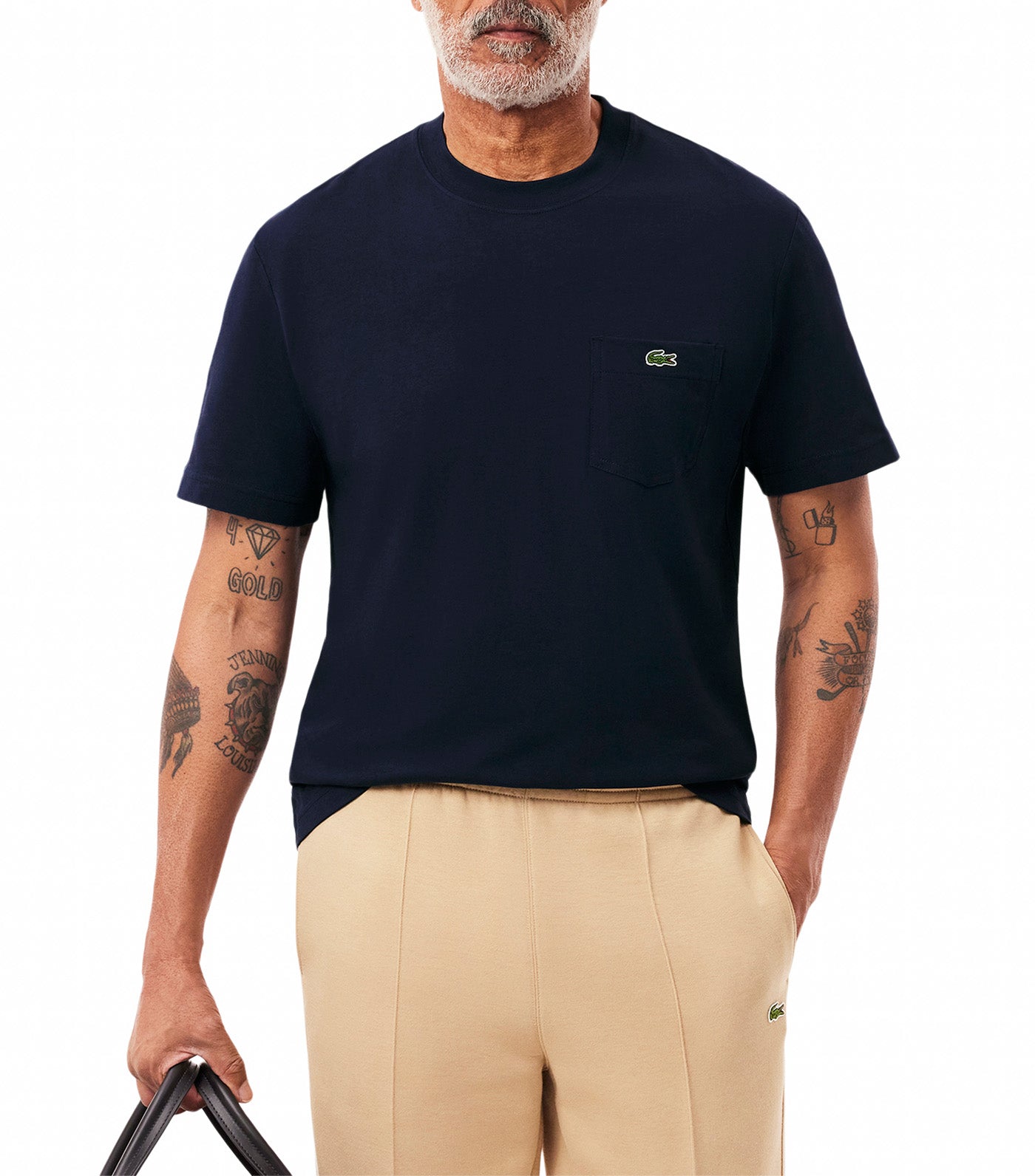 Cotton T-shirt with Breast Pocket