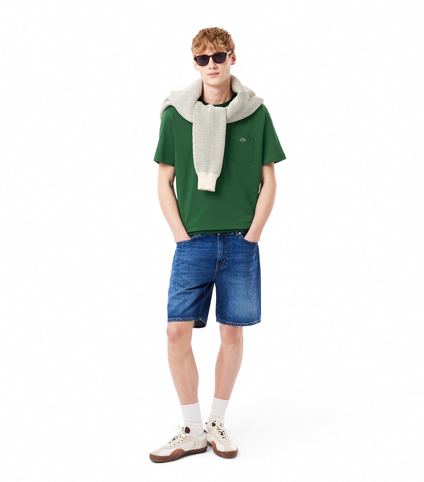 Cotton T-shirt with Breast Pocket