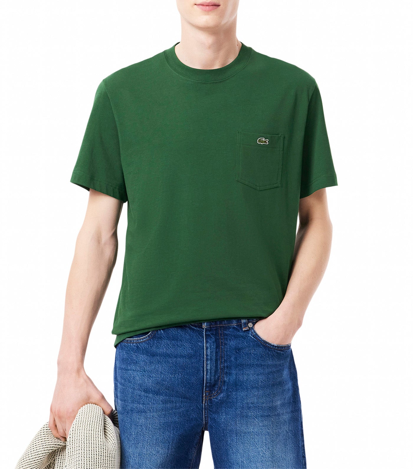Cotton T-shirt with Breast Pocket