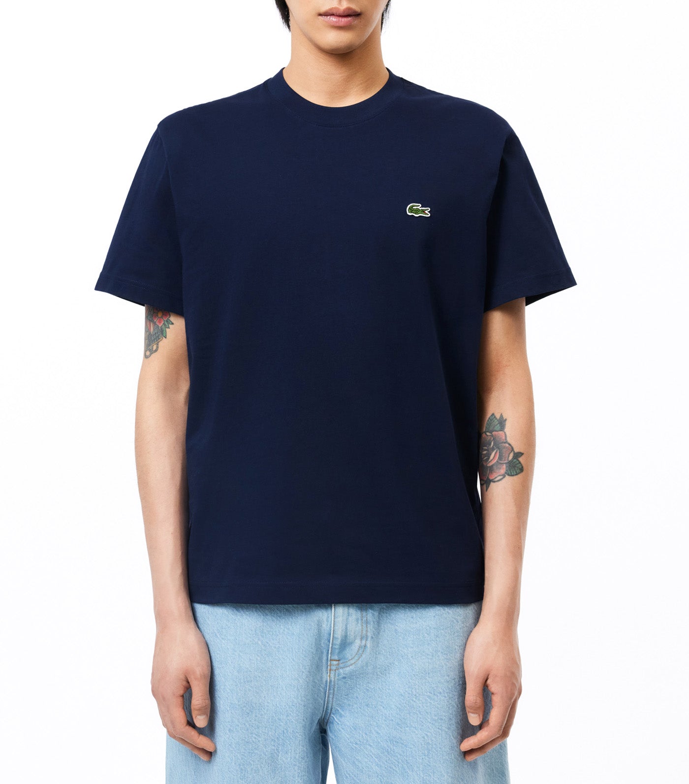Classic Fit Cotton Jersey T-Shirt Navy Blue