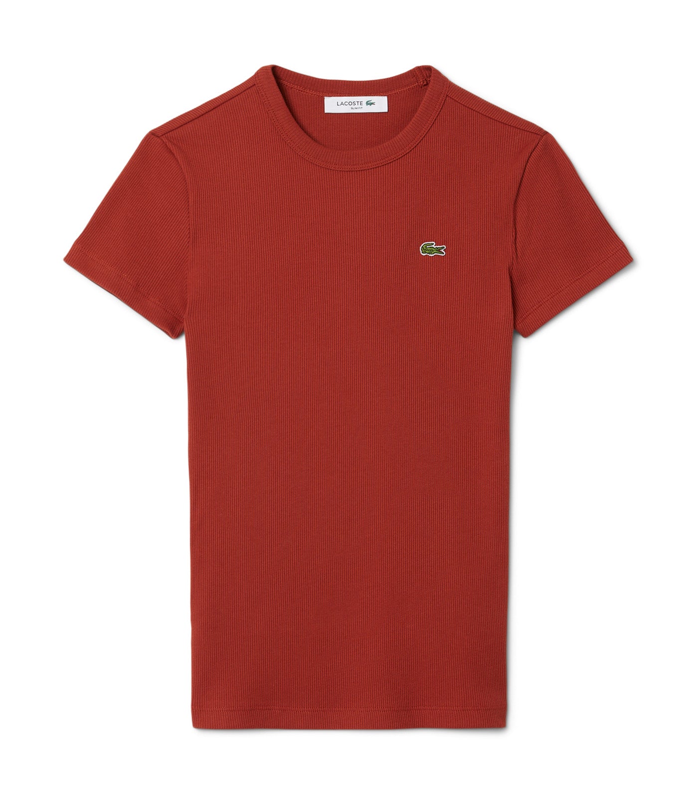 Slim Fit Ribbed Cotton T-Shirt Iberis