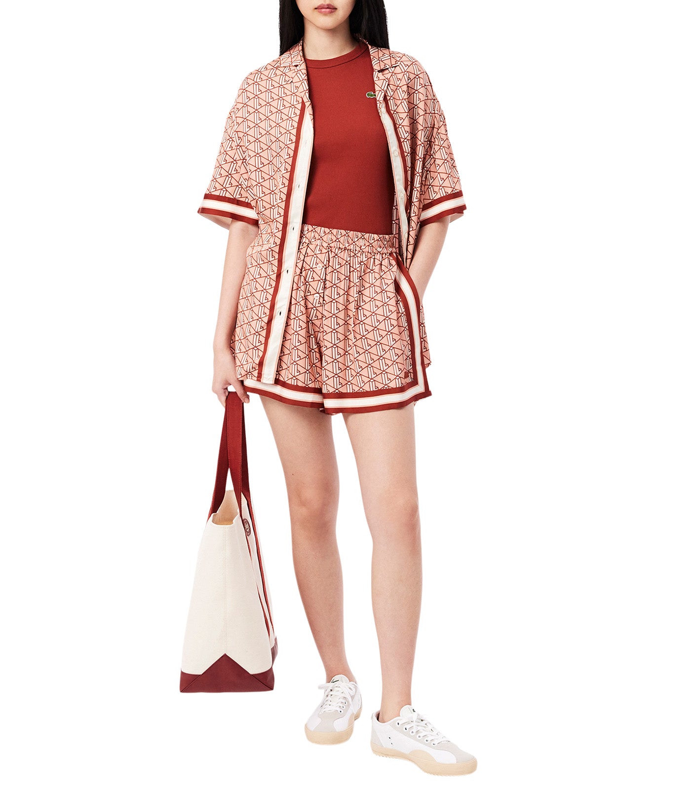 Slim Fit Ribbed Cotton T-Shirt Iberis