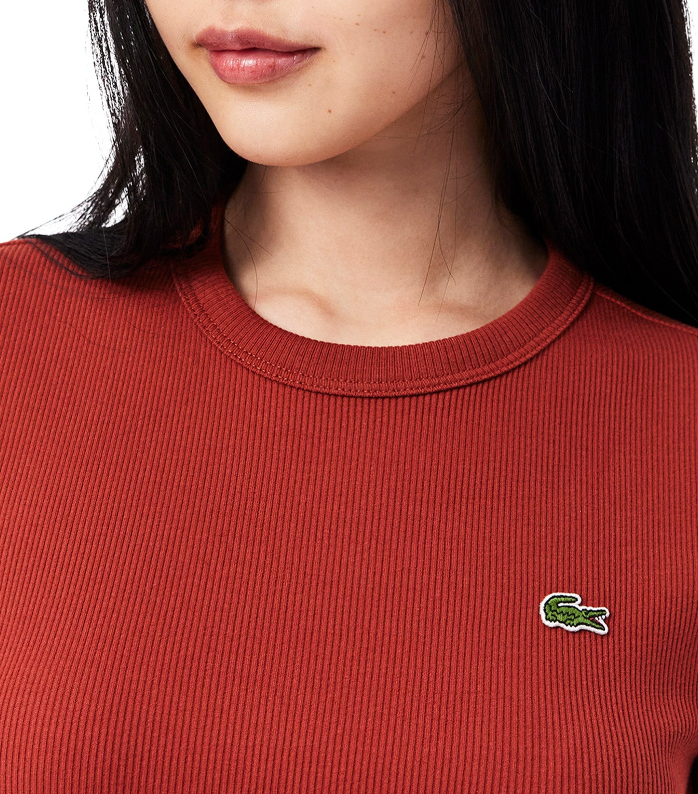 Slim Fit Ribbed Cotton T-Shirt Iberis