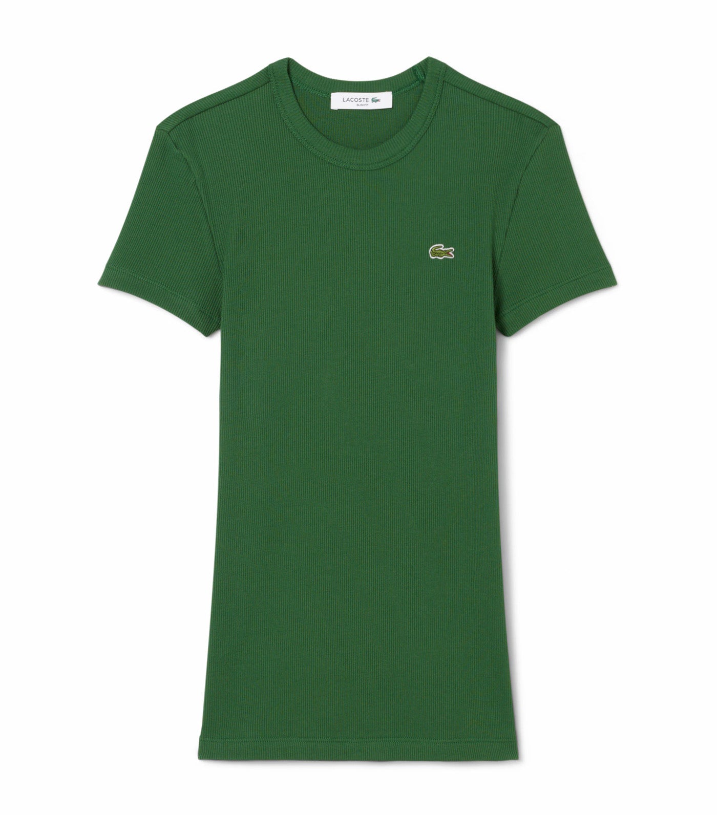 Slim Fit Ribbed Cotton T-Shirt