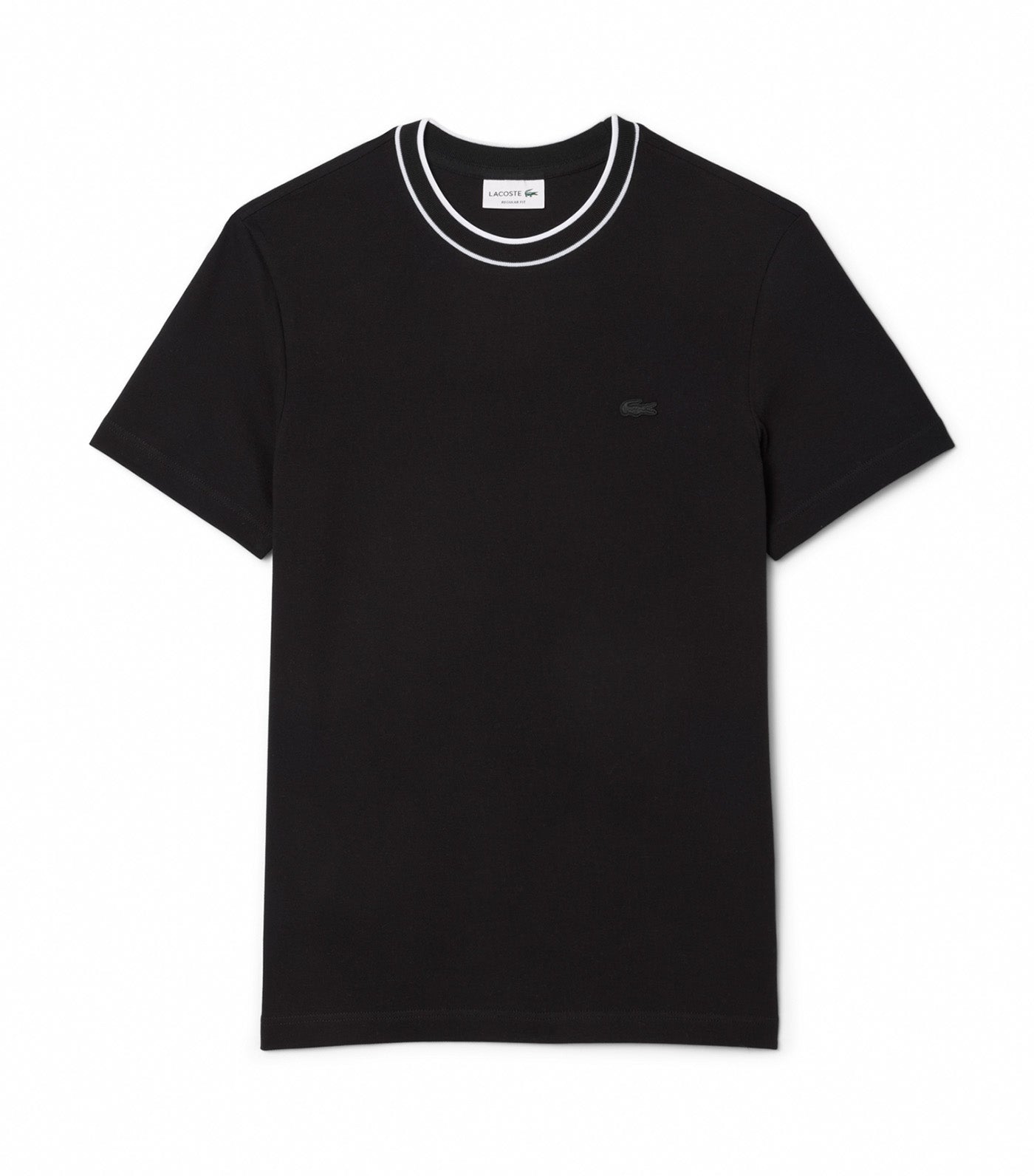 Stretch Piqué Stripe Collar T-Shirt