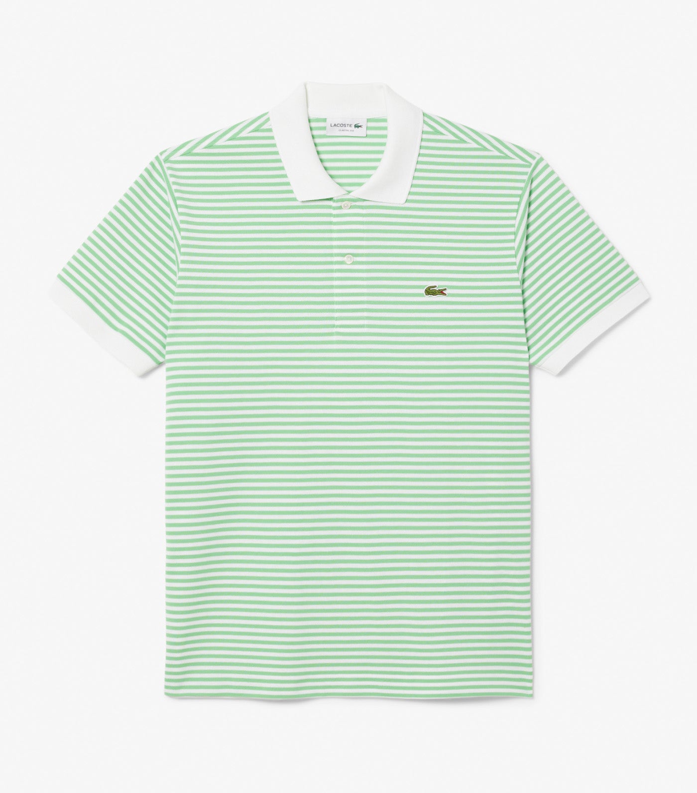 Classic Fit L.12.12 Striped Petit Piqué Polo Shirt