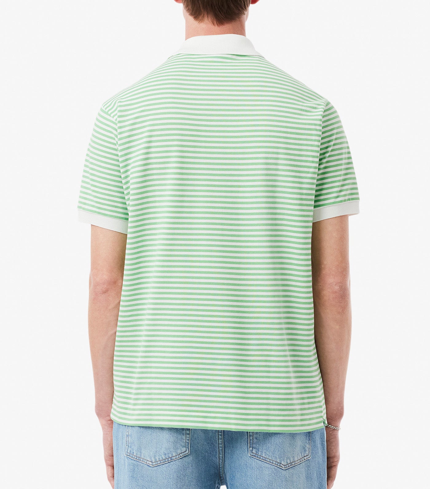 Classic Fit L.12.12 Striped Petit Piqué Polo Shirt