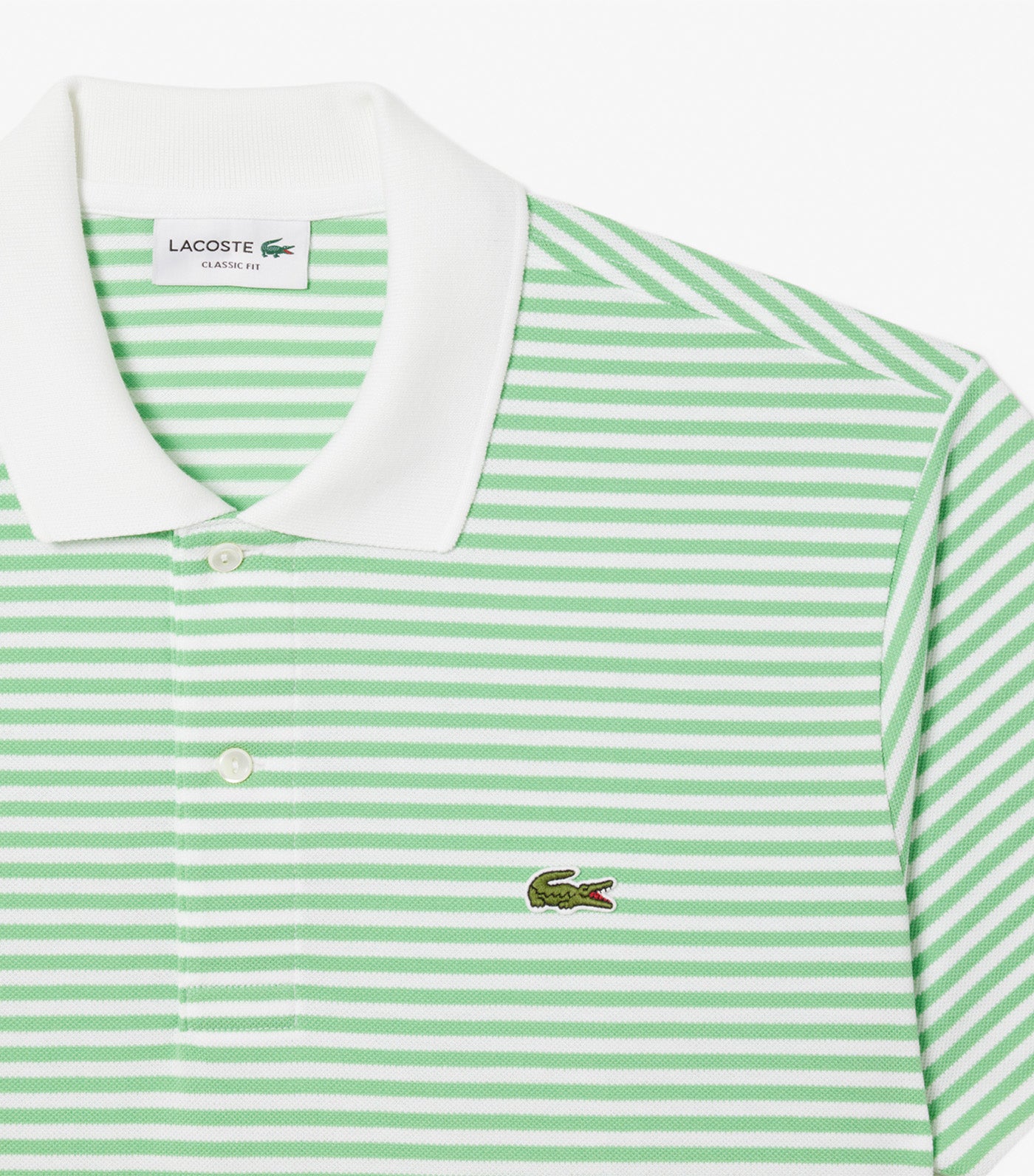 Classic Fit L.12.12 Striped Petit Piqué Polo Shirt