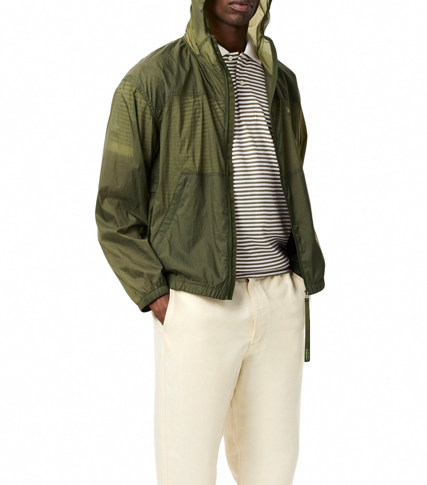 Classic Fit L.12.12 Striped Petit Piqué Polo Shirt