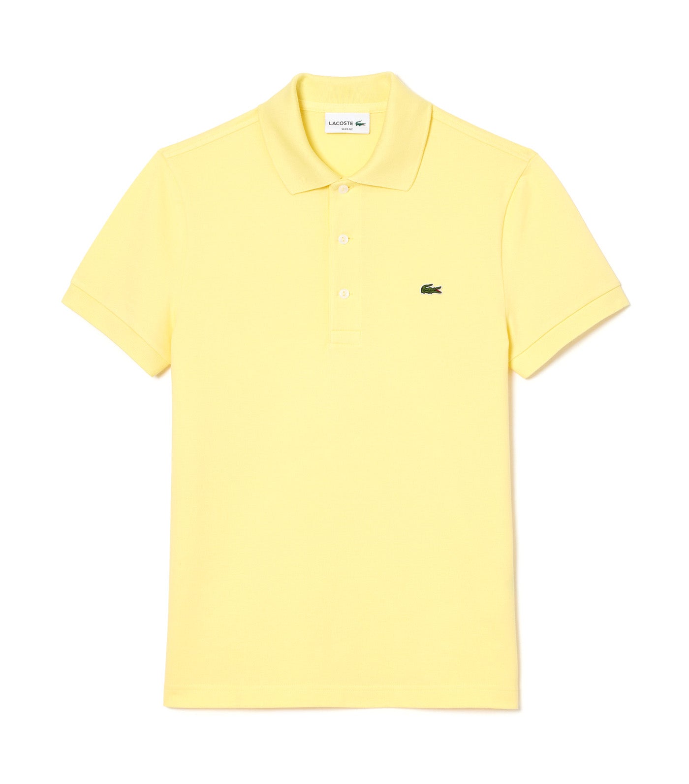 Lacoste Slim Fit Stretch Piqué Polo Shirt Yellow
