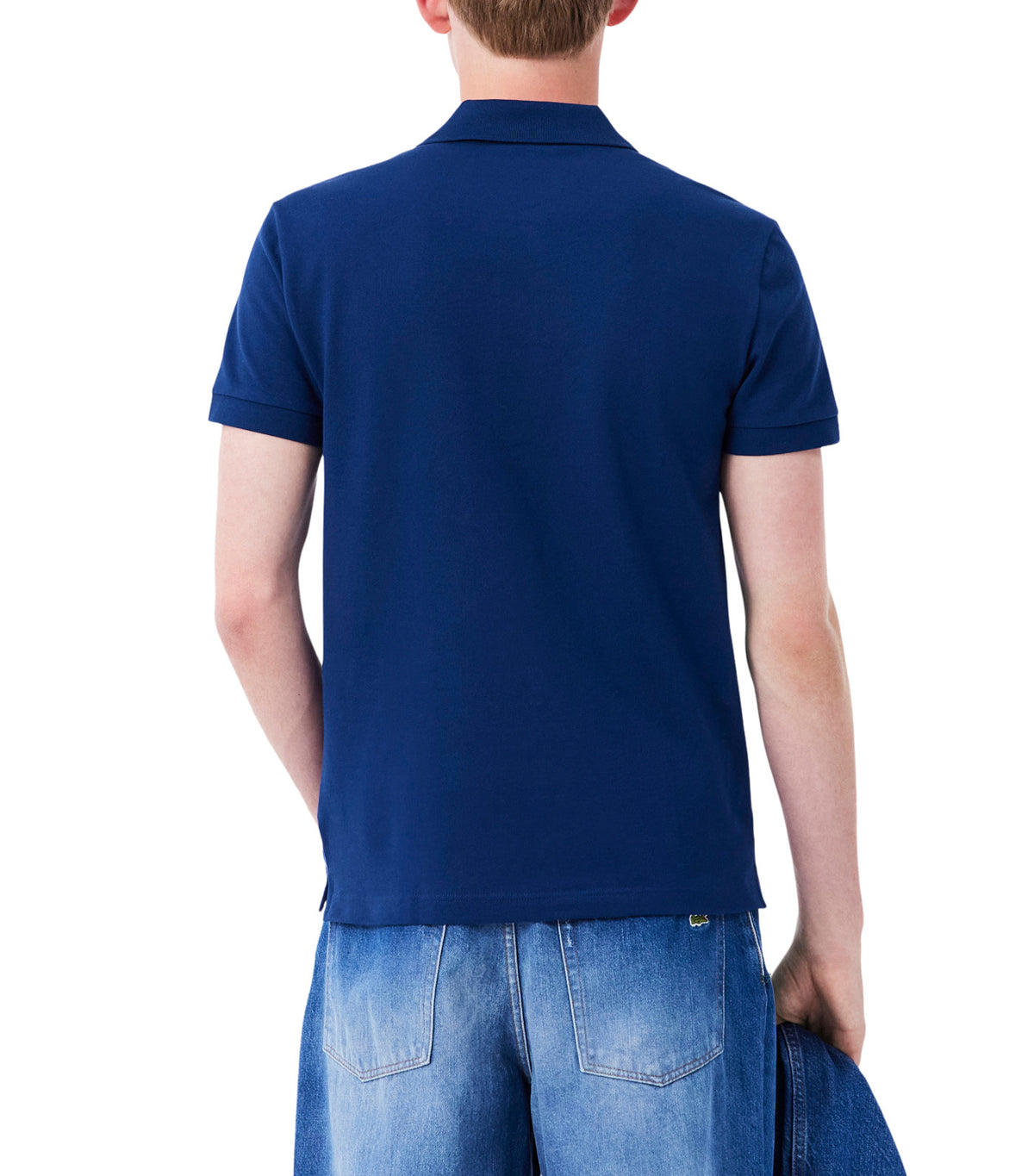 Slim Fit Stretch Piqué Polo Shirt Methylene