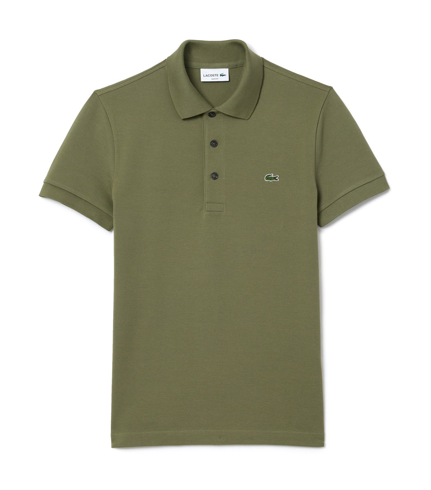 Lacoste Slim Fit Stretch Piqué Polo Shirt Khaki
