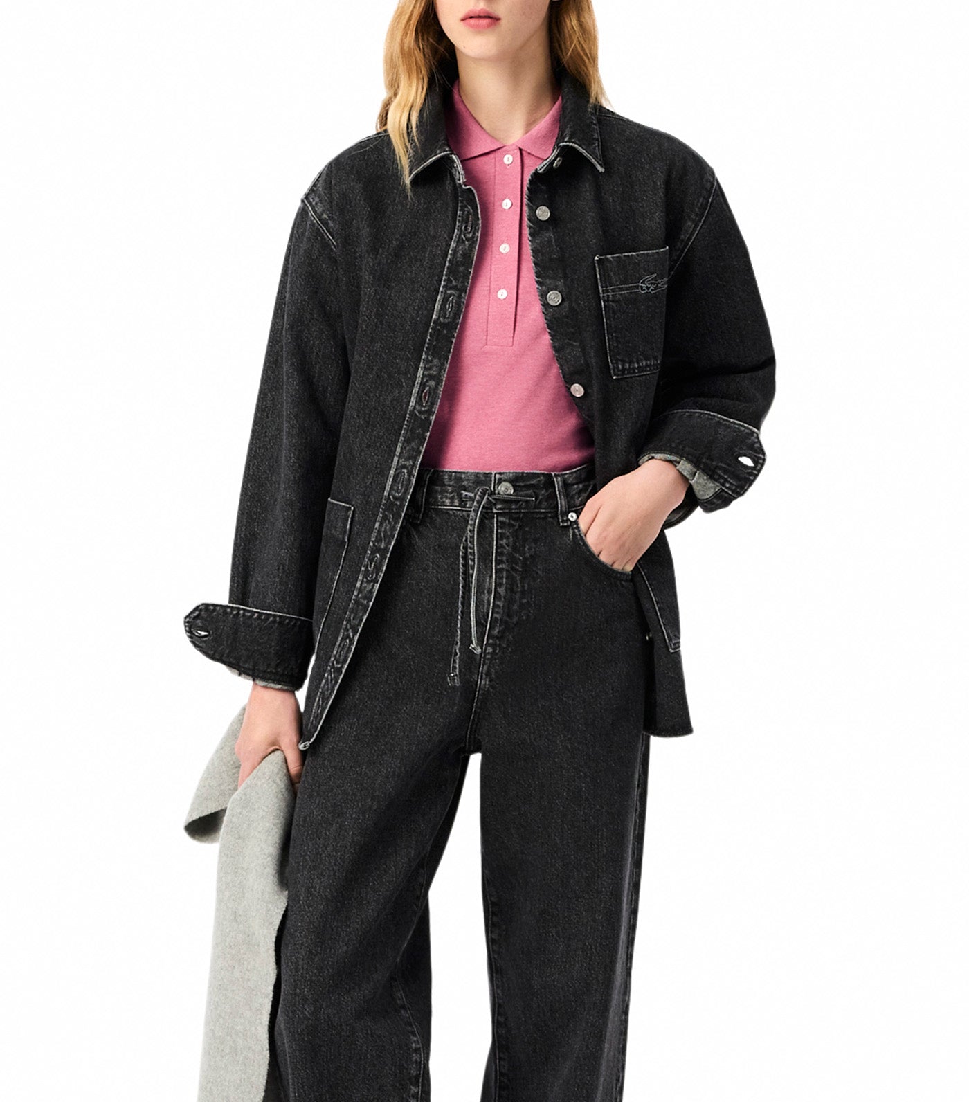 L.12.D Slim Fit Stretch Mini Piqué Polo Shirt