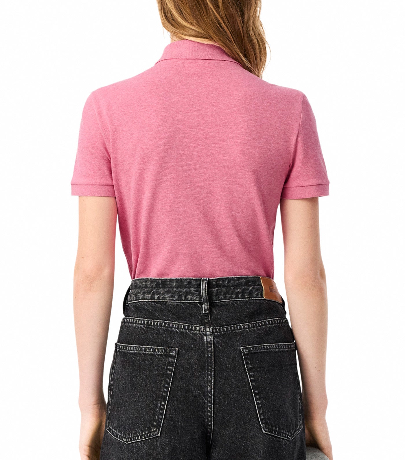 L.12.D Slim Fit Stretch Mini Piqué Polo Shirt