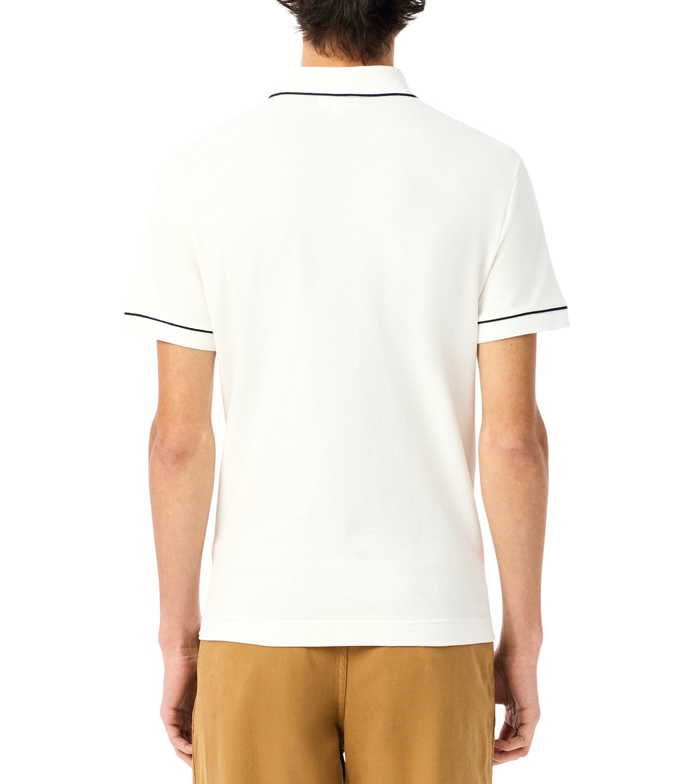 Lacoste Regular Fit Paris Stretch Piqué Polo Shirt Flour