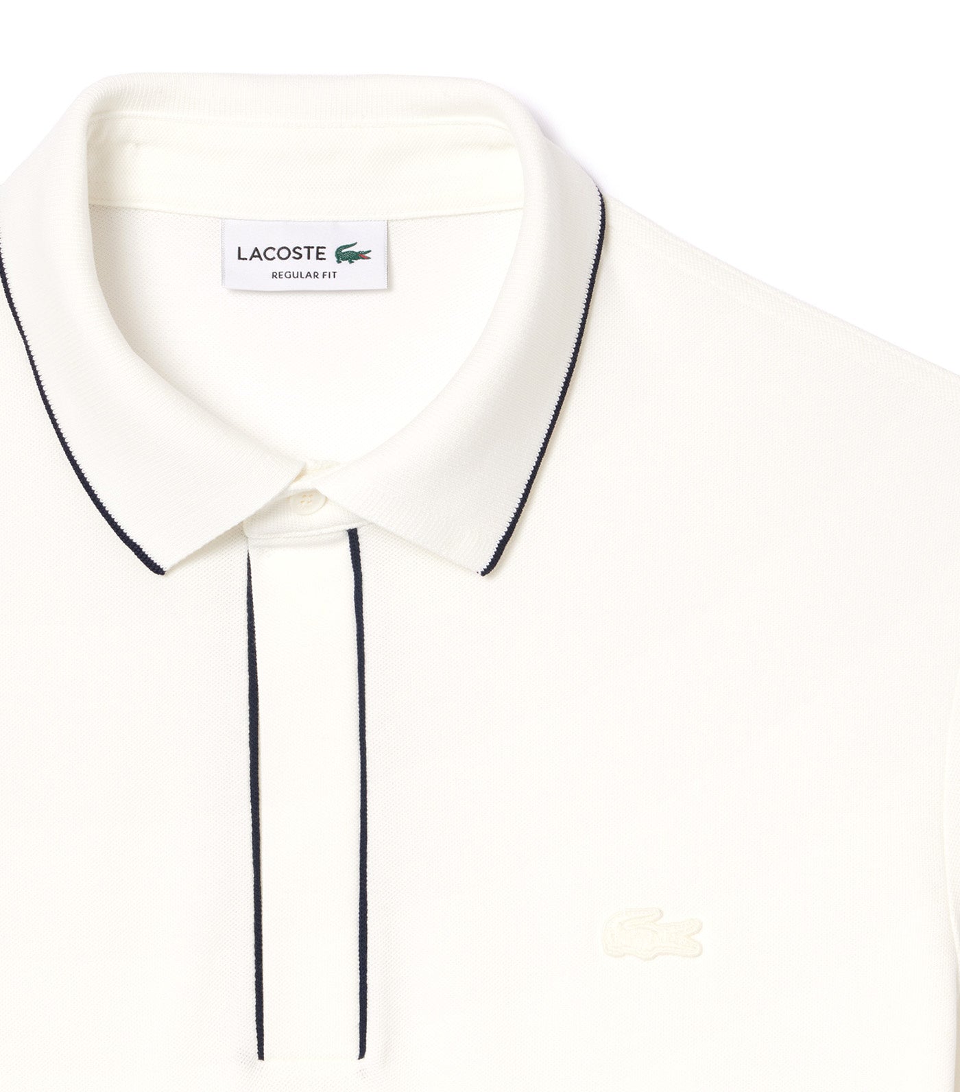Lacoste Regular Fit Paris Stretch Piqué Polo Shirt Flour